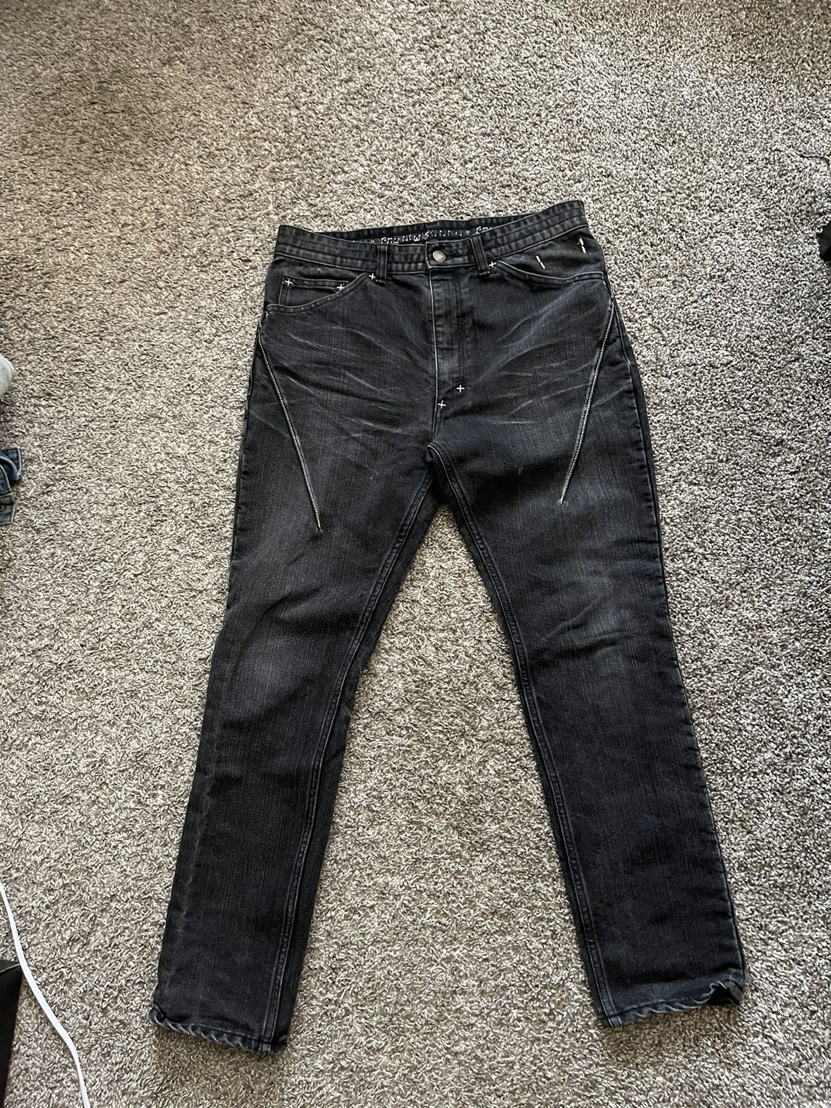 image of Number N Ine Number 9 Black Jeans, Men's (Size 30)