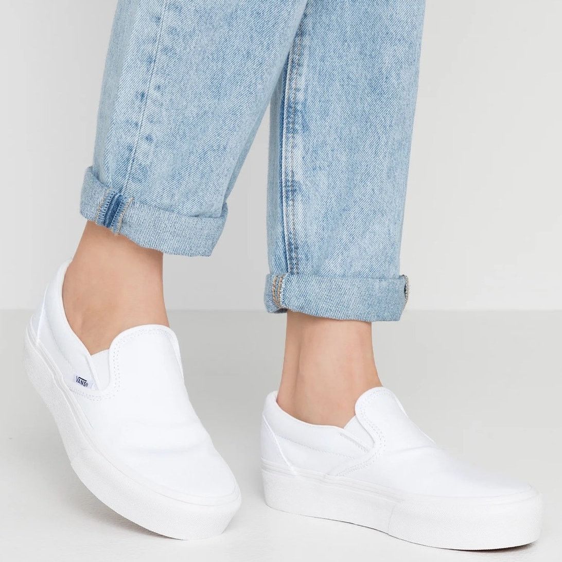 Vans VANS Classic Retro White Slip On Low Top Sneakers Shoes Size US 5.5 / IT 35.5 - 2 Thumbnail