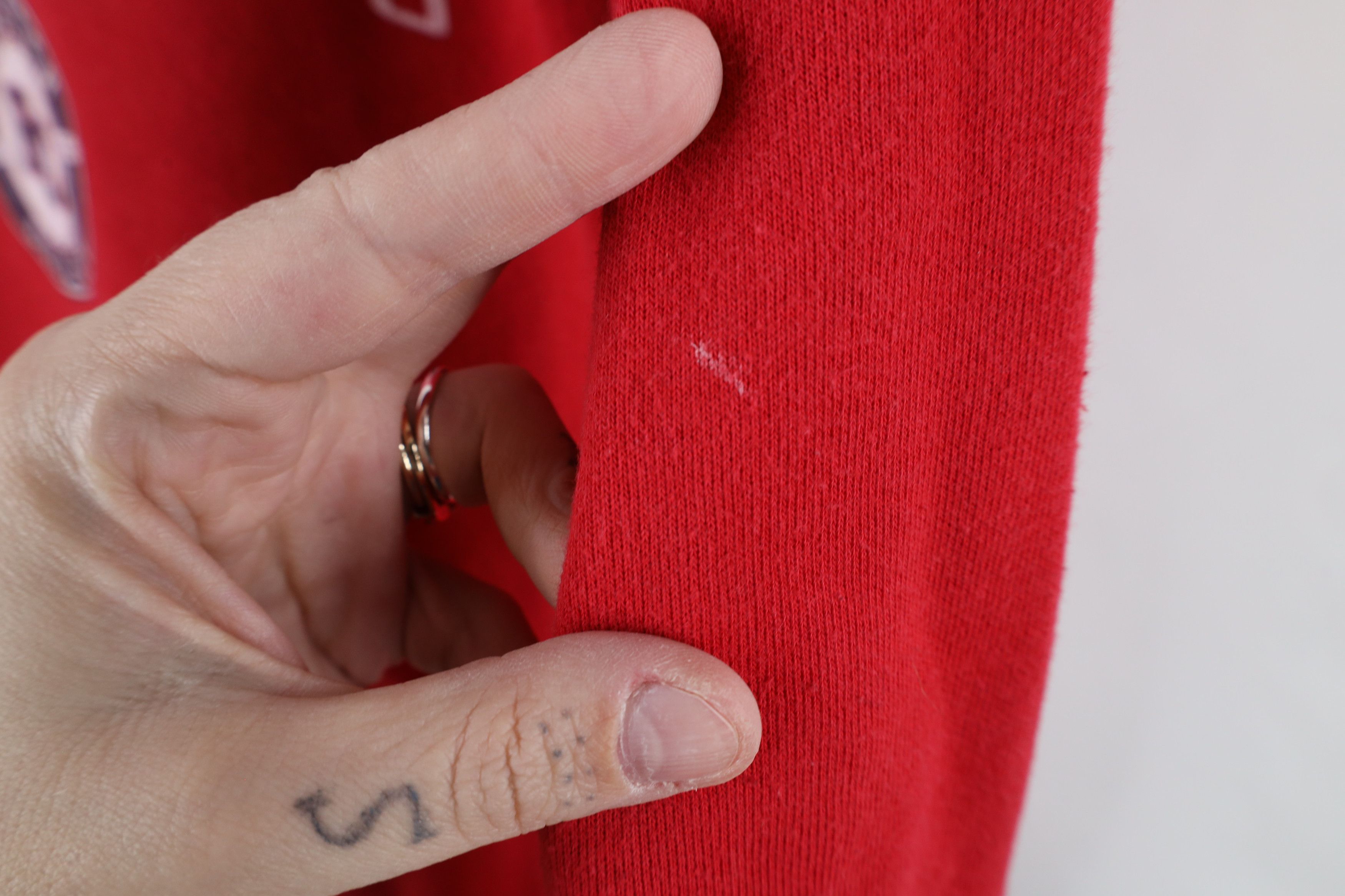 Jansport × Vintage Vintage 90s Rochester Warriors Crewneck Sweatshirt Red Size US S / EU 44-46 / 1 - 8 Thumbnail