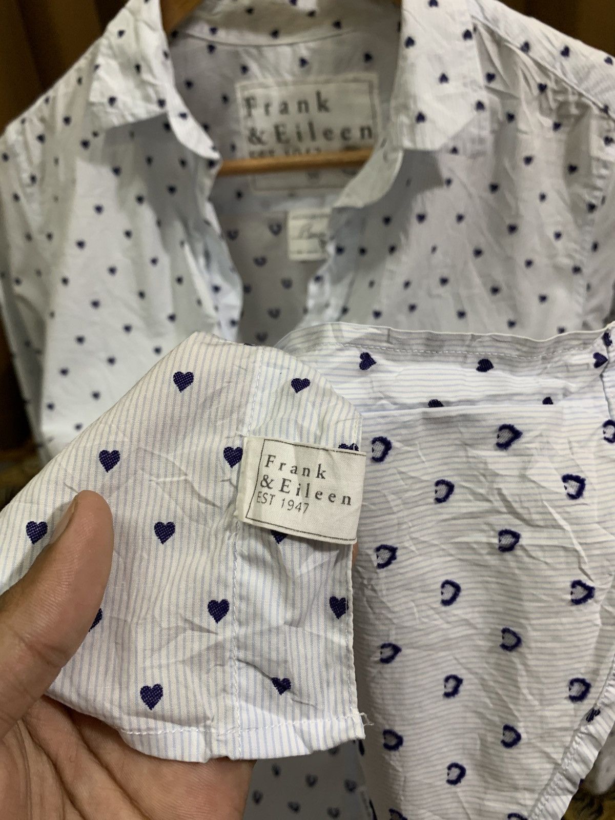 Frank & Eileen FRANK & EILEEN RELAXED BUTTON UPS SHIRT WITH LOVE DESIGN Size XS / US 0-2 / IT 36-38 - 6 Thumbnail