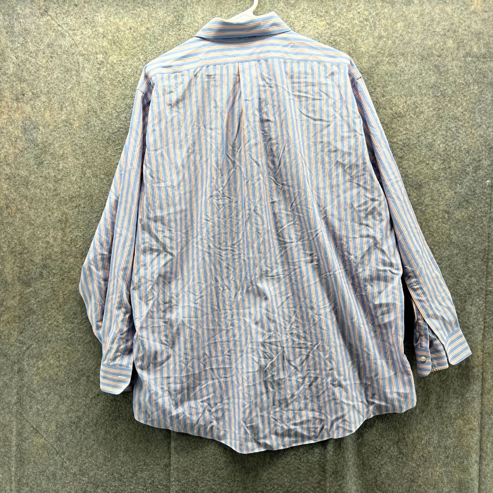 Brooks Brothers Brooks Brothers Shirt Mens 17 34 Blue Pink Button-Down Stripes Oxford OCBD Long Sleeve Size US XL / EU 56 / 4 - 2 Thumbnail