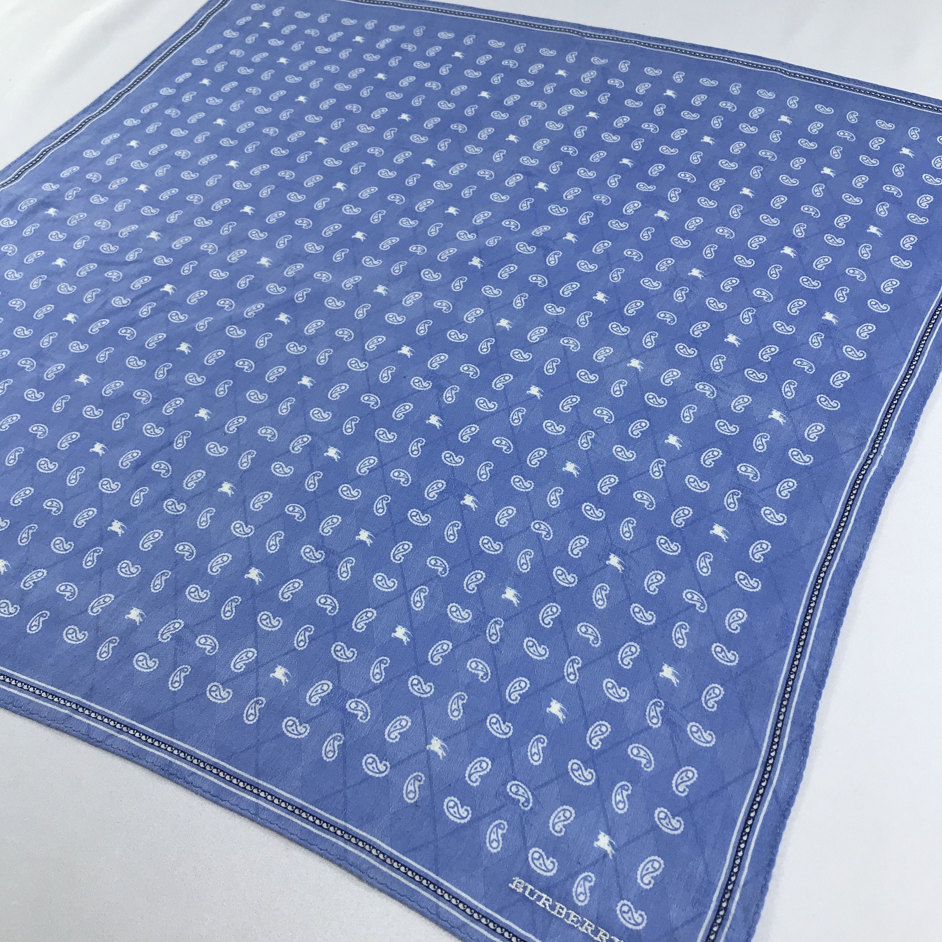 Burberry Burberry Paisley Handkerchief Neckerchief Bandana H745 Size ONE SIZE - 4 Thumbnail