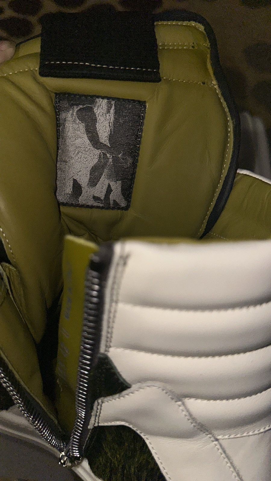Rick Owens Rick Owens Pony Hair Acid Milk/“Grinch” Geobaskets Size US 9 / EU 42 - 3 Thumbnail