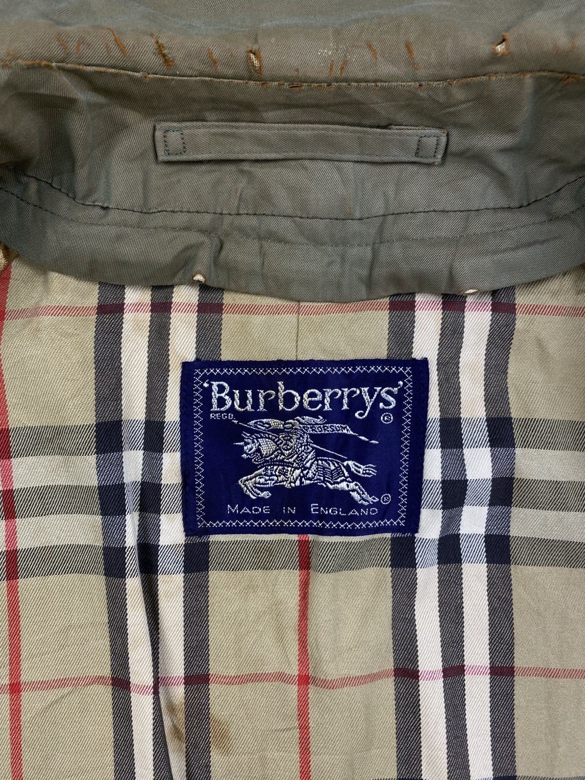 Burberry Vintage Burberrys Nova Checked Trench Coat Jacket Size US M / EU 48-50 / 2 - 9 Thumbnail