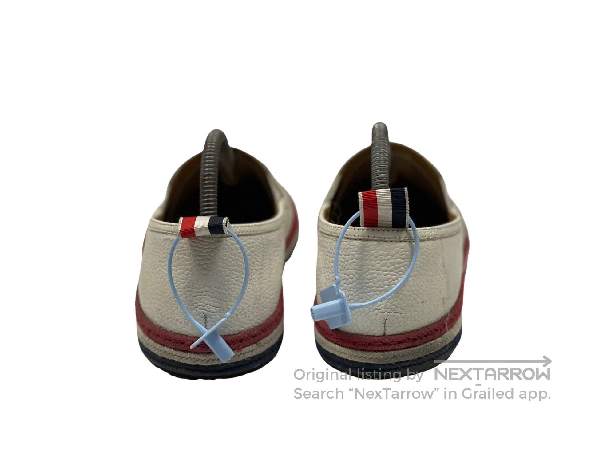 Thom Browne Thom Browne White Leather Slip-on Casual Shoes Size US 8 / EU 41 - 3 Thumbnail