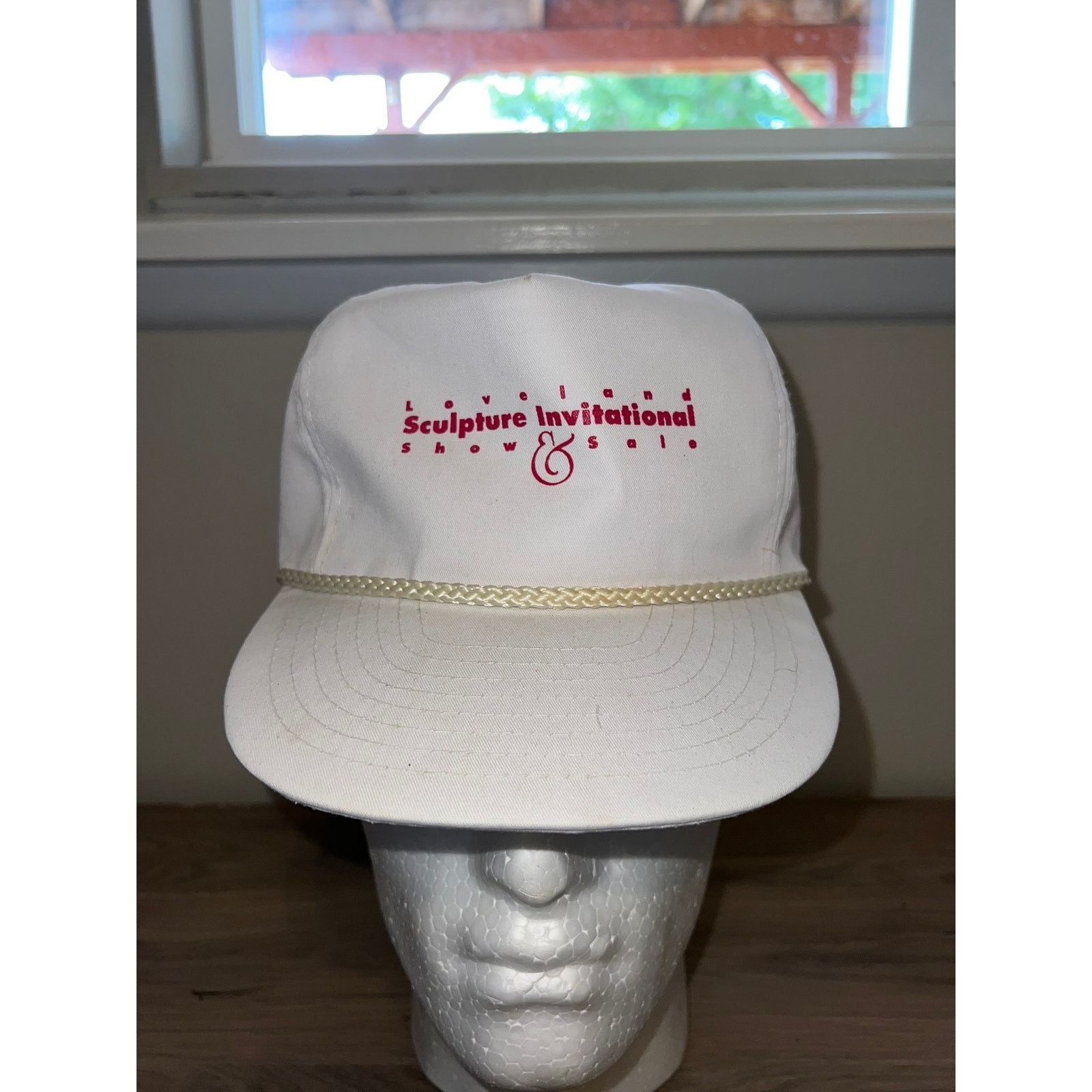 Vintage 90s Loveland Show Sale Sculpture Invitational White Headwear Size ONE SIZE - 1 Thumbnail