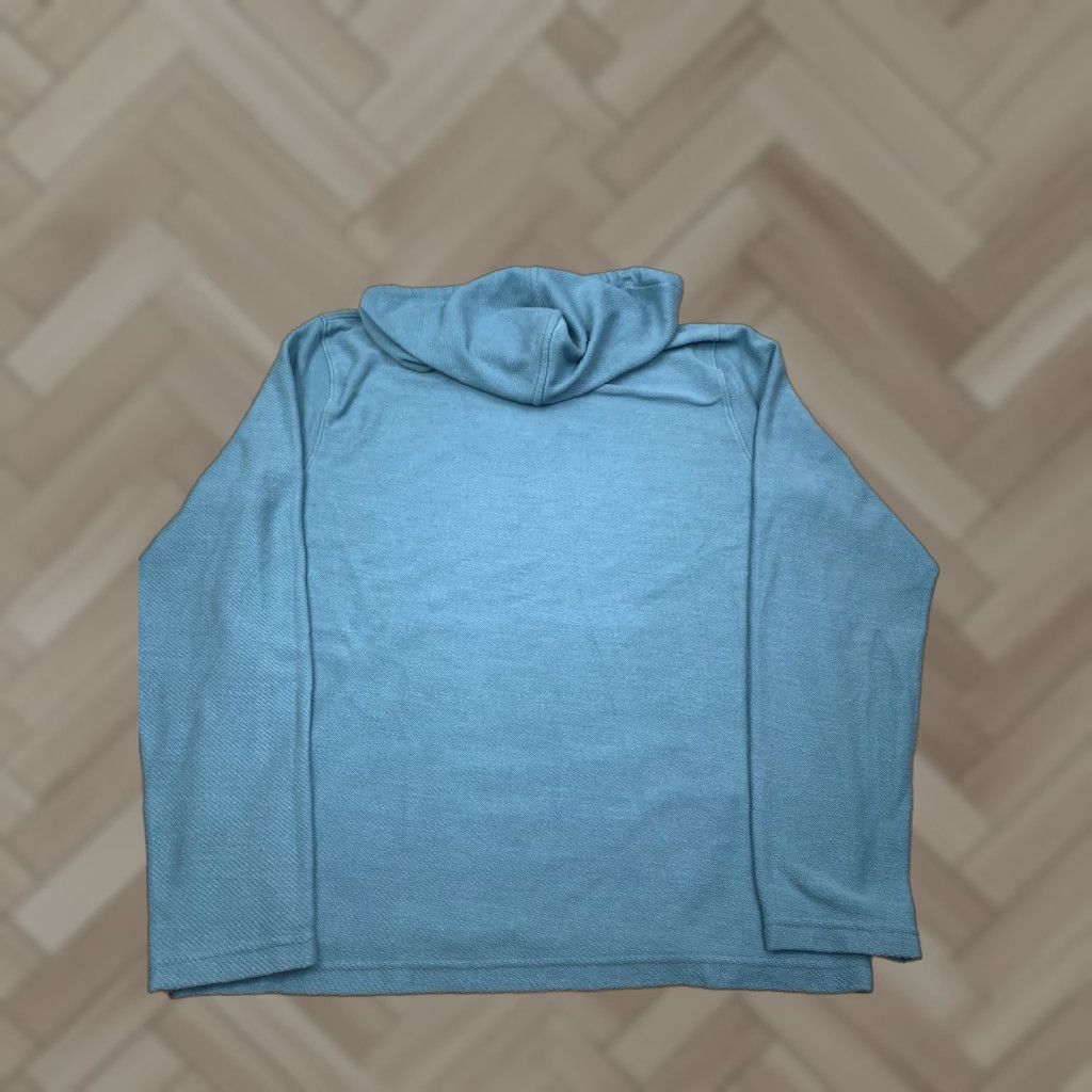 Lucky Brand Lucky Brand Hoodie Mens L Turquoise V-Neck Drawstring Pullover Casual Solid #7195 Size US L / EU 52-54 / 3 - 1 Thumbnail