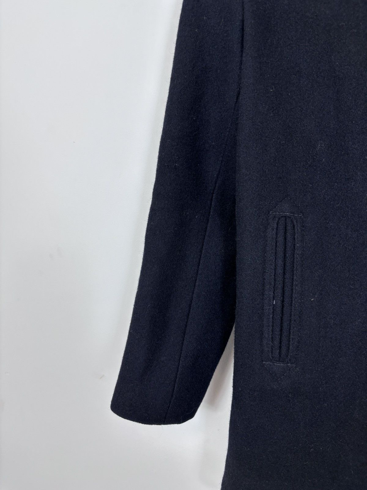 Schott Schott Bros U.S. 754W Women’s Black Wool Blend Peacoat Size S / US 4 / IT 40 - 4 Thumbnail