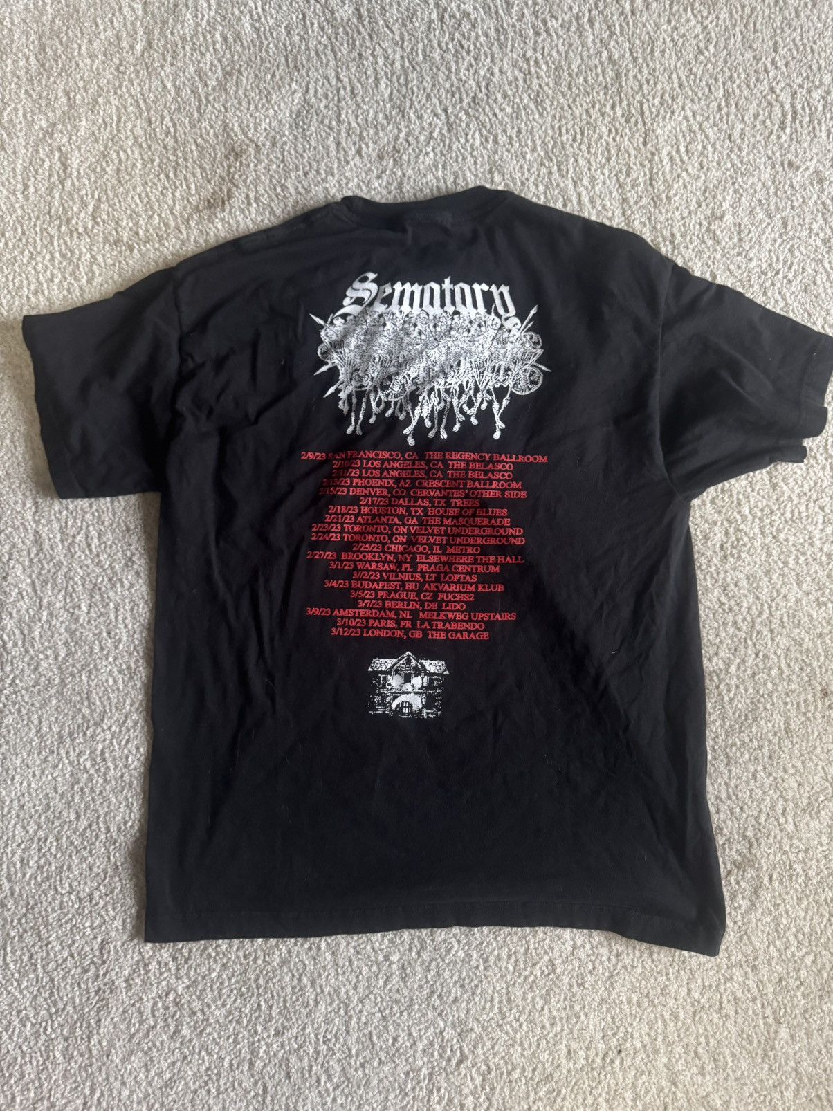 Drain Gang × Haunted Mound Haunted Mound Grave House Tour T-Shirt Size US L / EU 52-54 / 3 - 2 Thumbnail