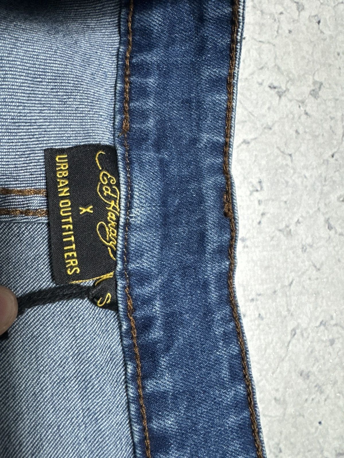 Ed Hardy Ed Hardy Women’s Big Logo Baggy Denim Jeans Size S Size 27" / US 4 / IT 40 - 7 Thumbnail