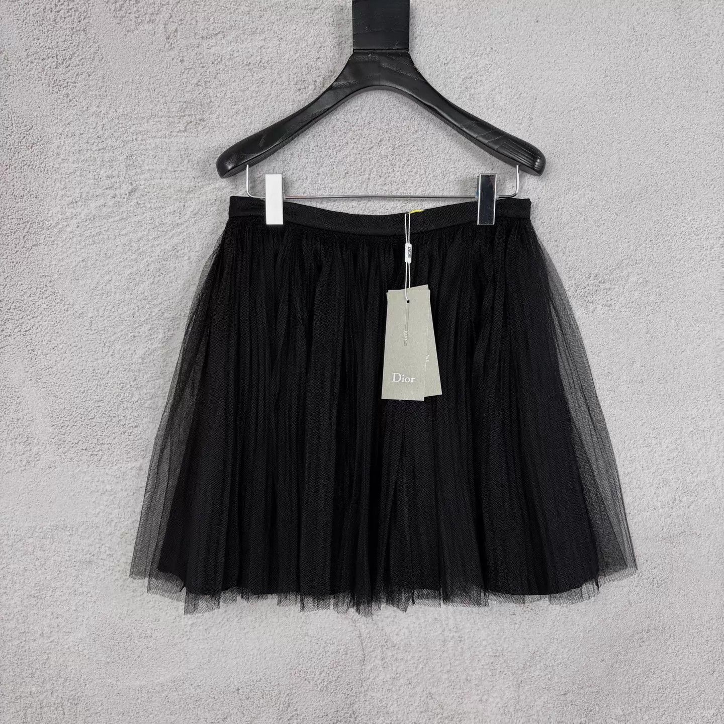 Dior Dior Black Lace Tulle Skirt 42 EU Size 30" / US 8 / IT 44 - 1 Thumbnail