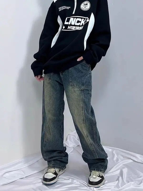 VIBE Vintage Y2K washed street hip hop baggy jeans Size US 30 / EU 46 - 4 Thumbnail