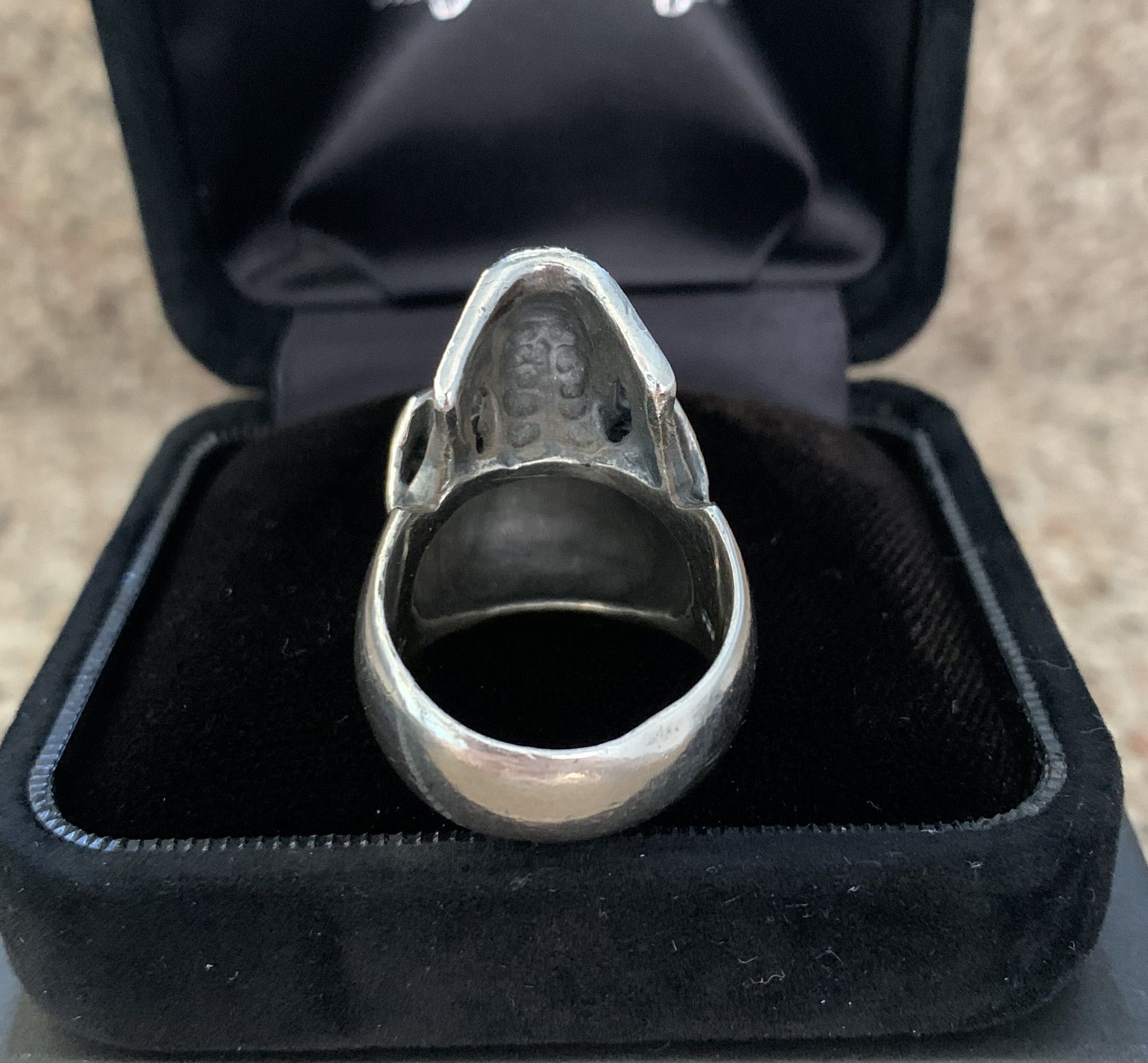 Number (N)ine SS05 "Nightcrawler" Bejeweled Silver Skull Ring w/ box Size ONE SIZE - 5 Thumbnail