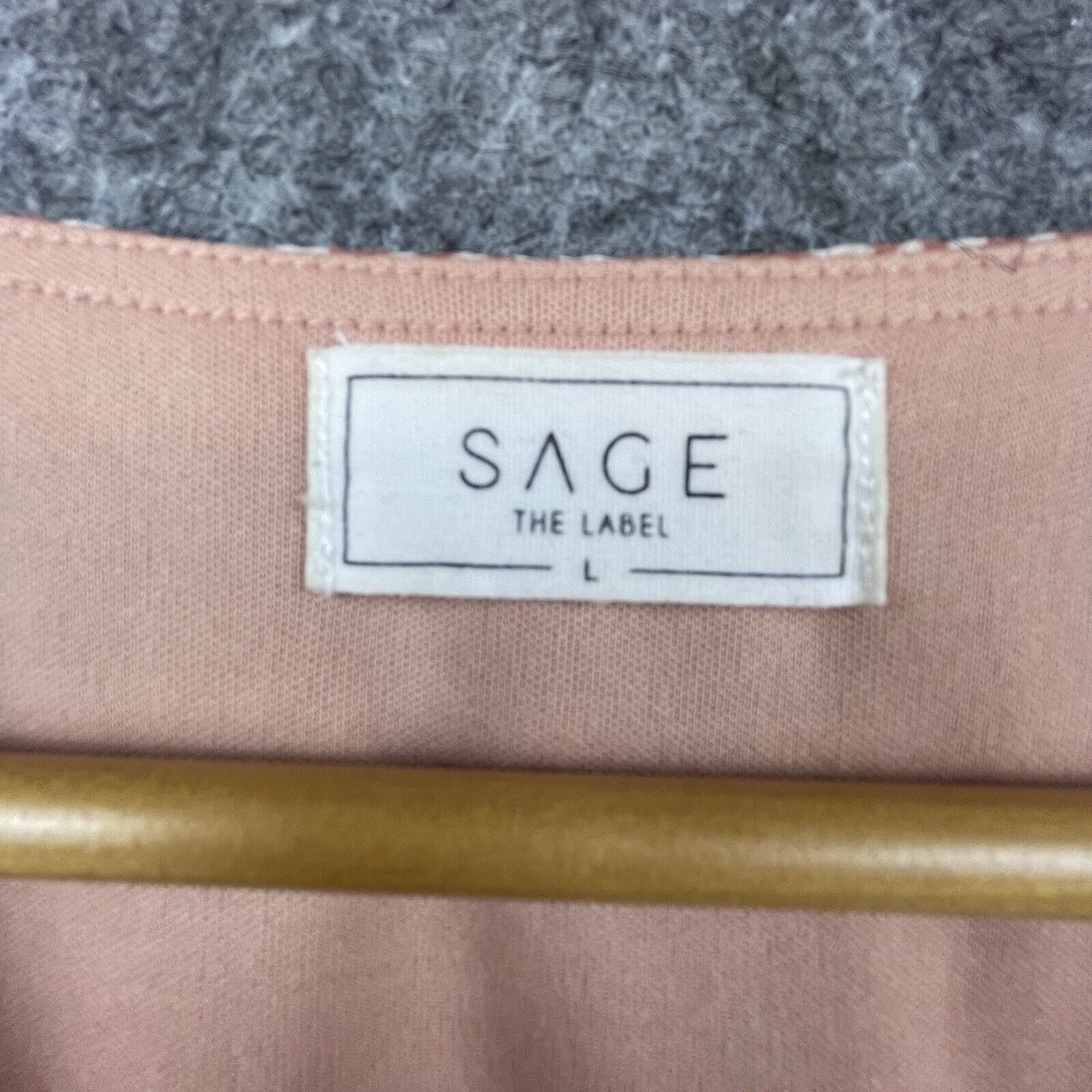 Sage Sage The Label Dress L Shirred Sheer Country Romantic Girly Size L / US 10 / IT 46 - 3 Thumbnail