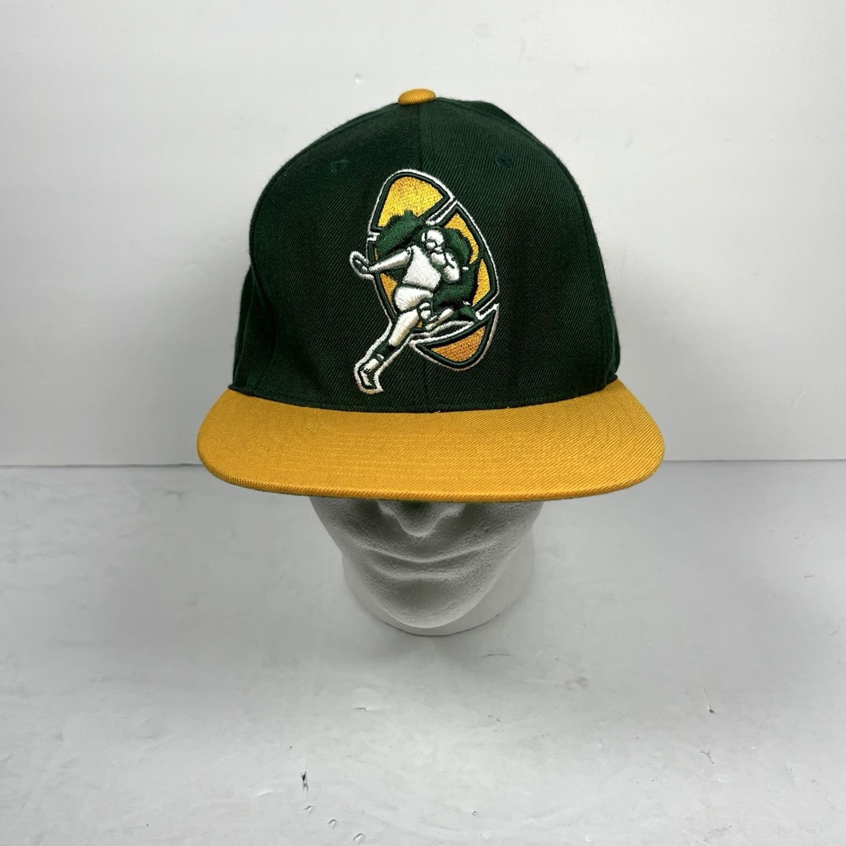 Mitchell & Ness Mitchell & Ness Green Bay Packers Green NFL Snapback Hat VTG Size ONE SIZE - 2 Thumbnail