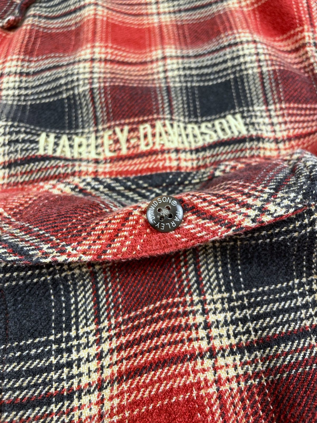 Vintage Vintage Harley-Davidson Motorcycle Checked Flannel Shirt L Size US L / EU 52-54 / 3 - 14 Thumbnail