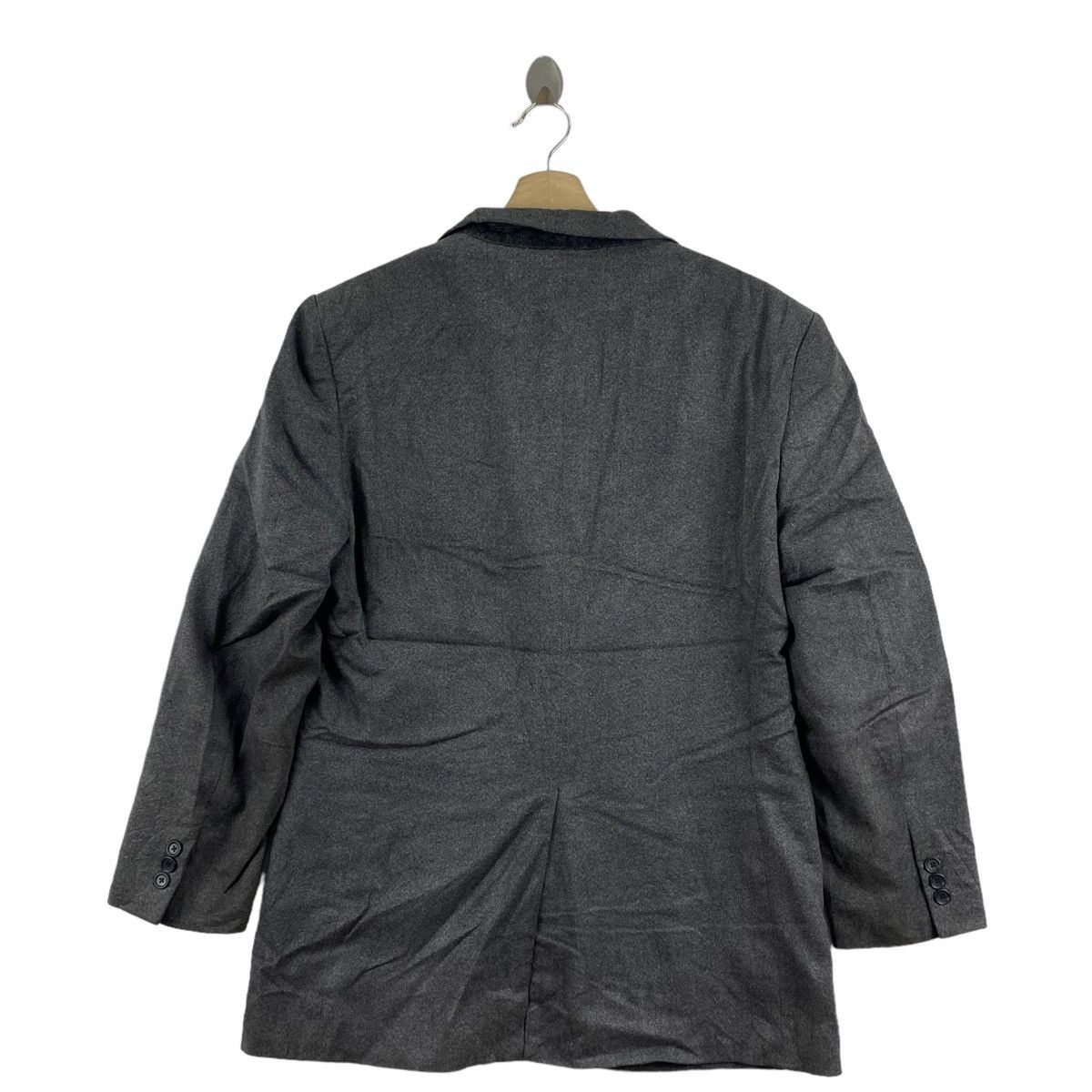 Japanese Brand KANSAI YAMAMOTO Japanese Brand Plain Grey Blazer Coat Jacket Size US L / EU 52-54 / 3 - 3 Thumbnail