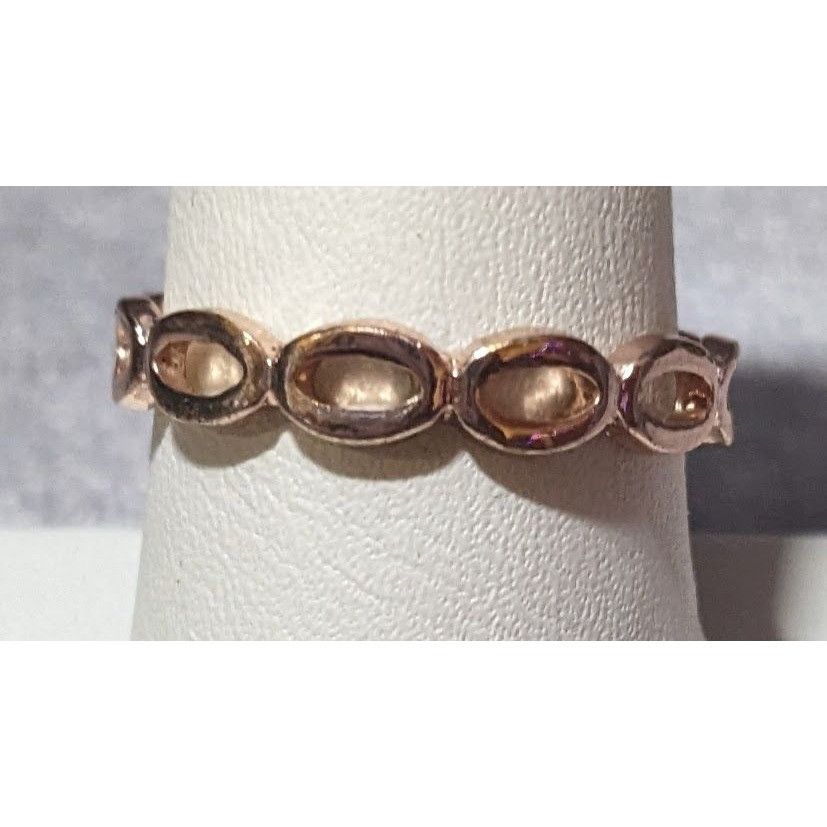Other Open Link Rose Gold Tone Casual Fashion Ring Size 9 Size ONE SIZE - 4 Thumbnail