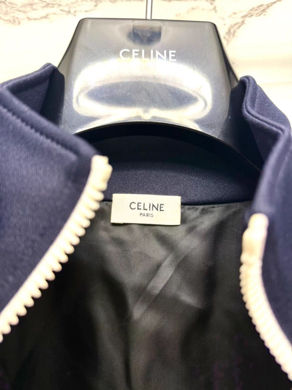 Celine Celine 23SS Navy Logo Sports Jacket-2505 Size US XL / EU 56 / 4 - 3 Thumbnail