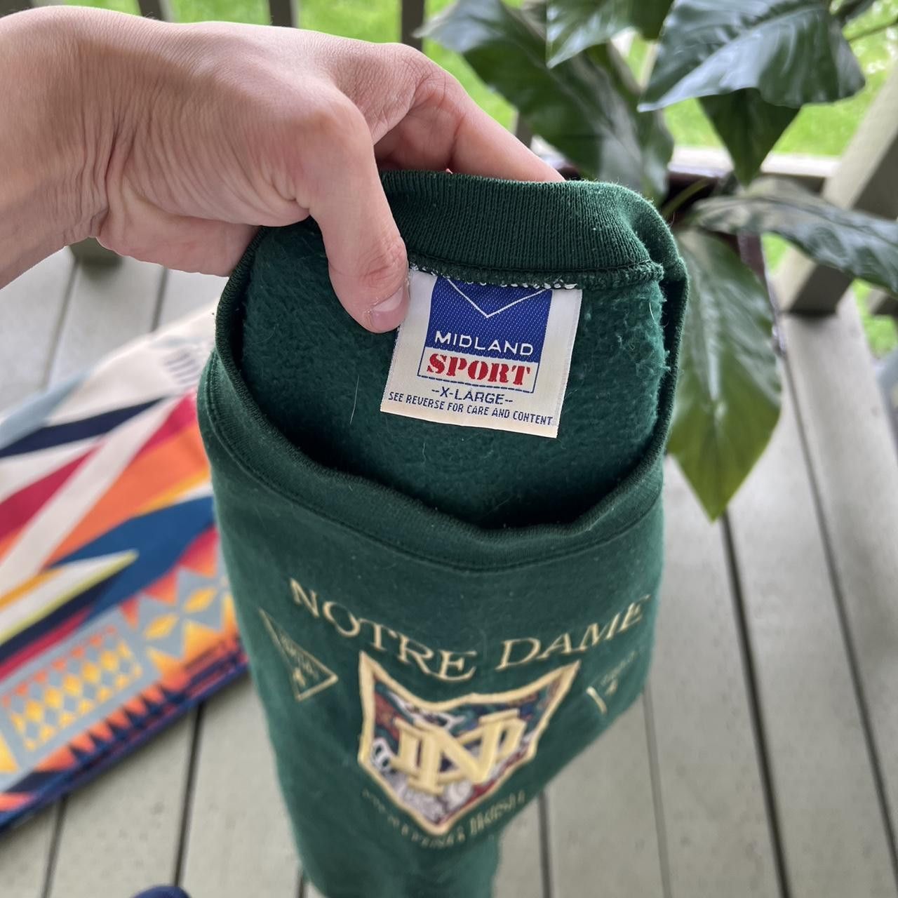 Vintage Vintage Notre Dame Fighting Irish University Sweatshirt Size US XL / EU 56 / 4 - 4 Thumbnail