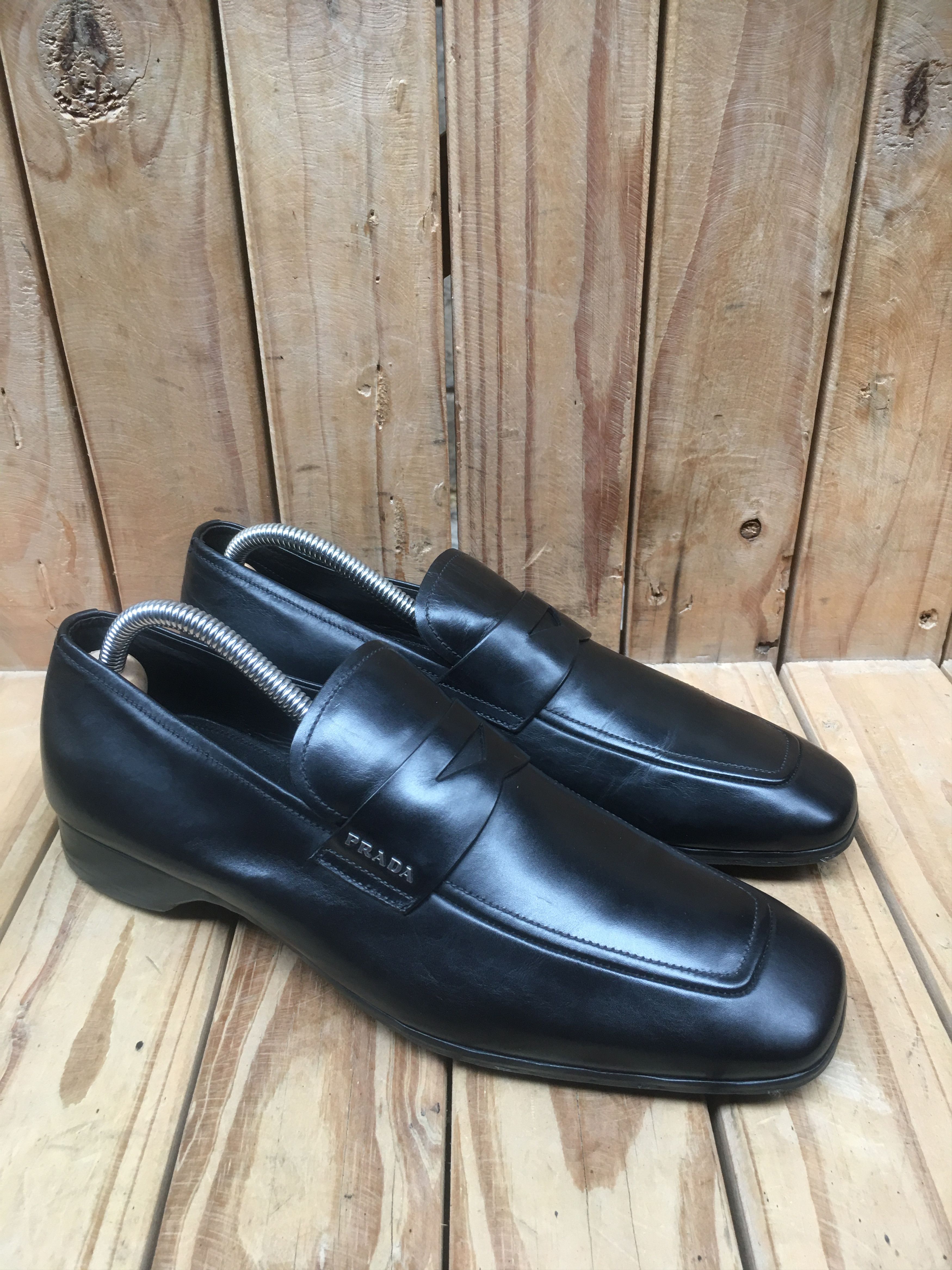 Prada Prada Men’s Penny black Leather Loafers Size Uk 5 USA 6 Size US 6 / EU 39 - 7 Thumbnail