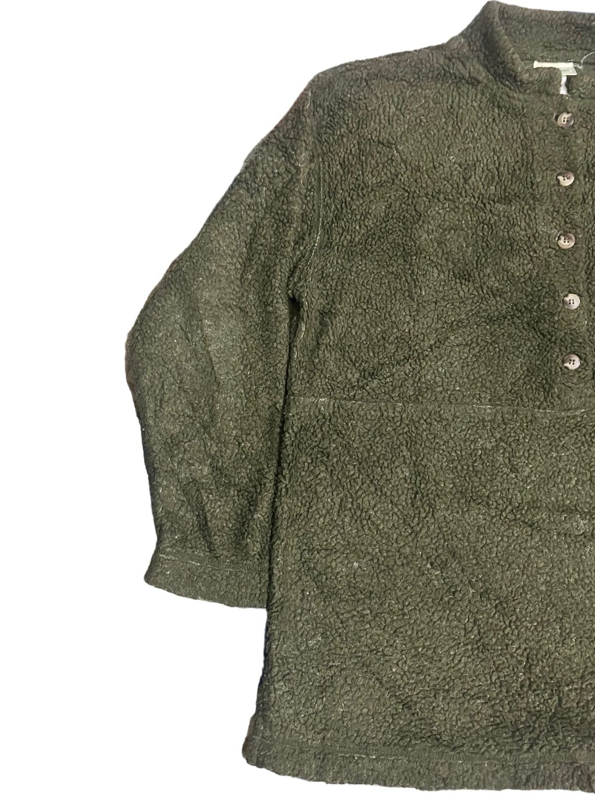 L.L. Bean × Vintage L.L Bean Freeport Maine Button Fleece Anorak Green Jacket Size US L / EU 52-54 / 3 - 2 Thumbnail