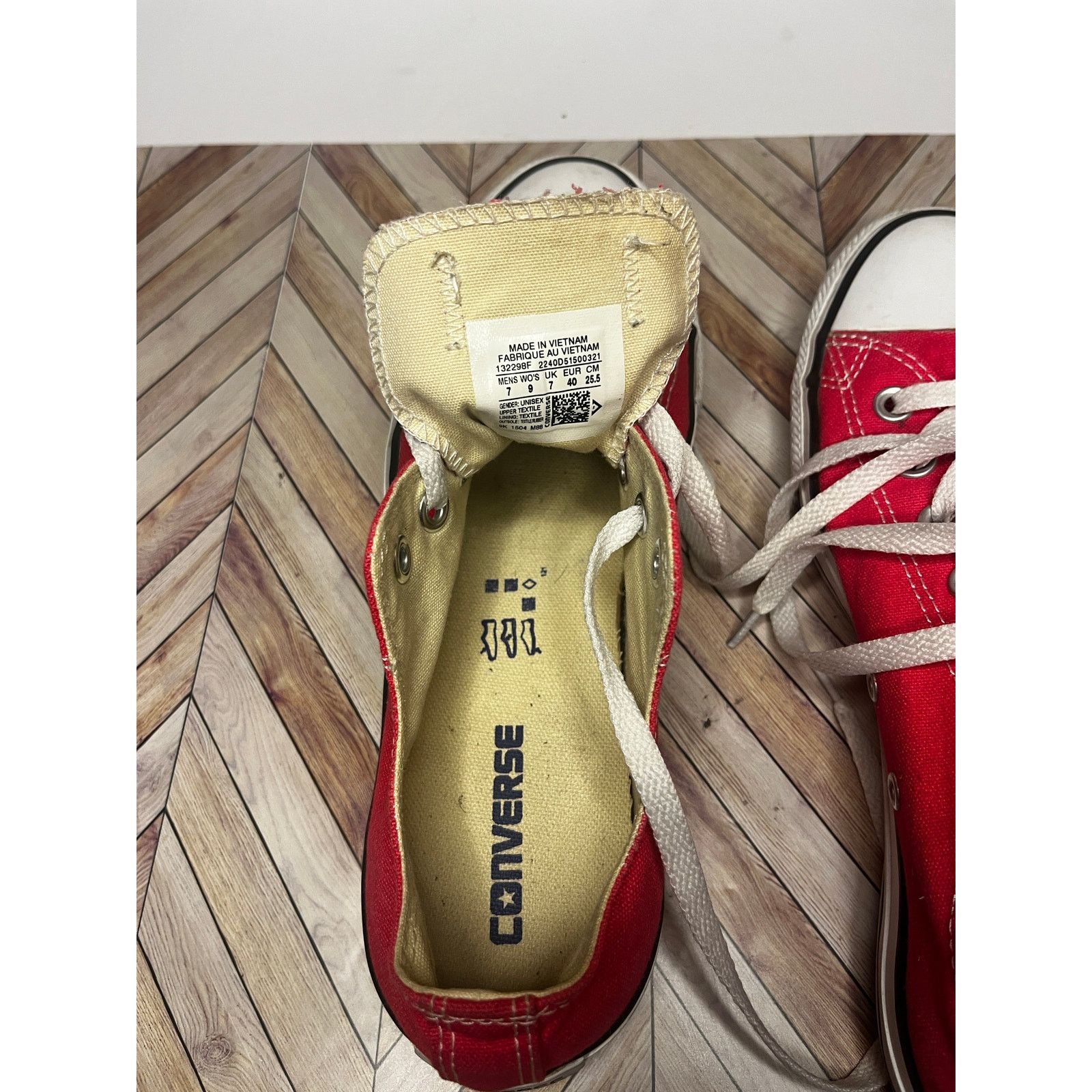 Converse Converse Chuck Taylor All Star Low Canvas Sneakers Red M7/W9 Size US 9 / IT 39 - 8 Thumbnail