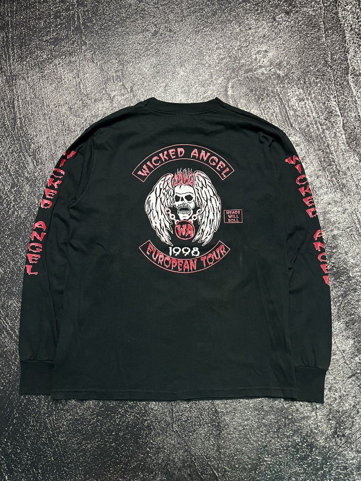 Band Tees Vintage Wicked Angel European Tour 1998 Long Sleeve Black Size US L / EU 52-54 / 3 - 1 Thumbnail