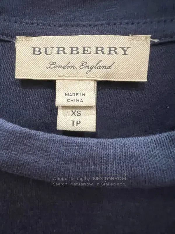 Burberry Burberry Black Cotton T-Shirt for Women. Size XS / US 0-2 / IT 36-38 - 5 Thumbnail