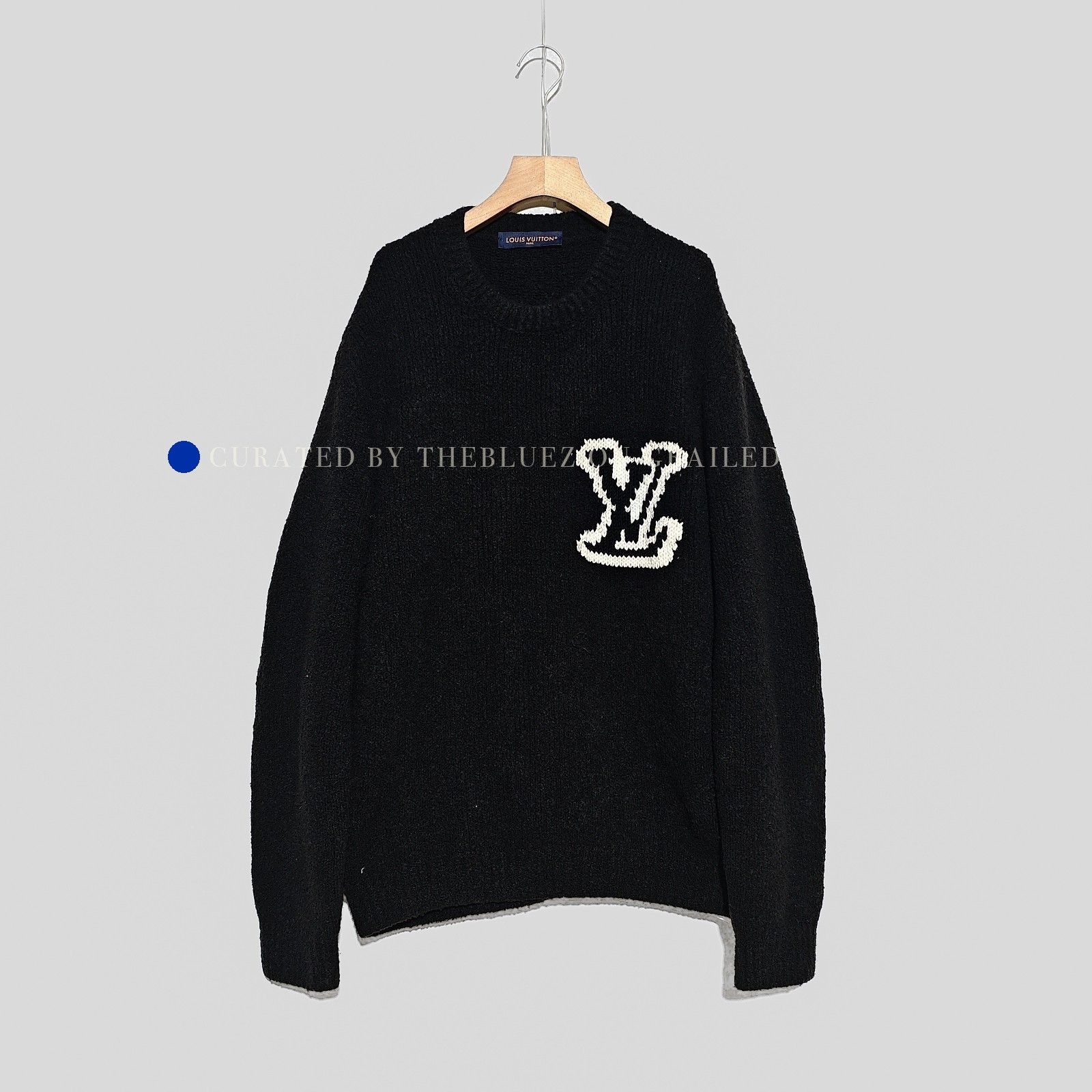 Louis Vuitton Louis Vuitton's latest black NBA knit logo cardigan