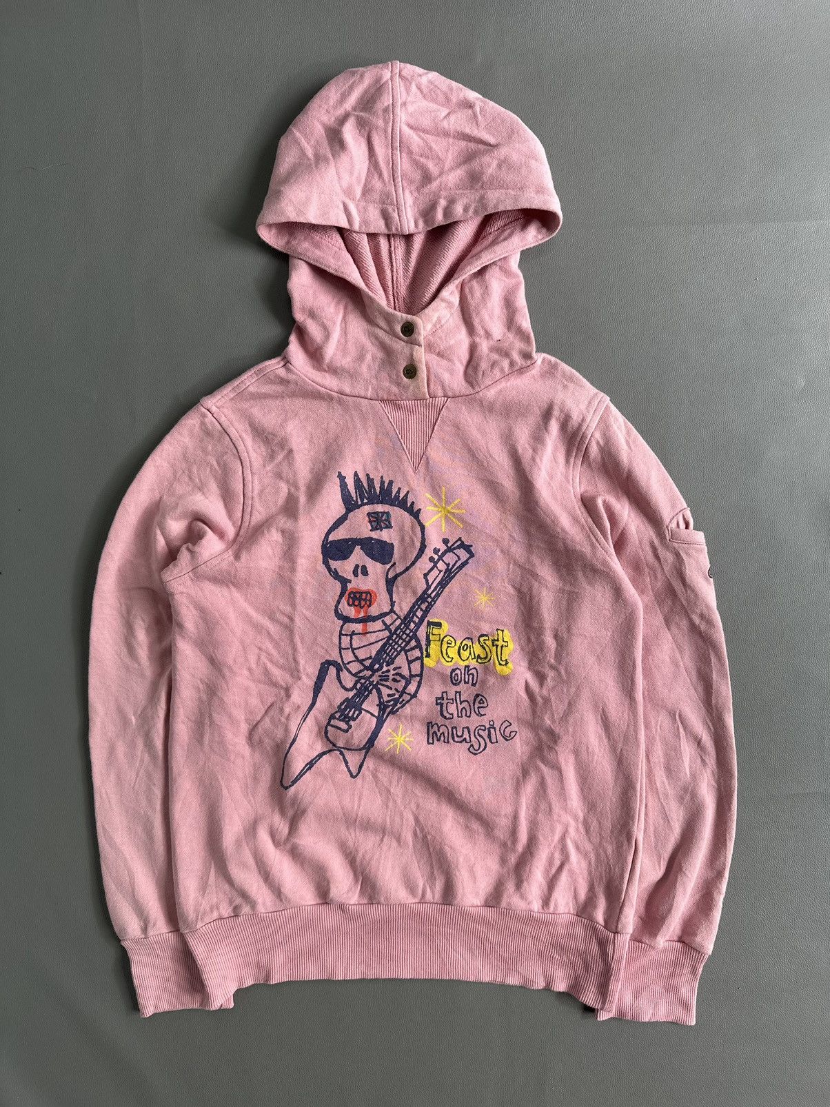 Hysteric Glamour PUNK FEAST ON THE MUSIC BALACLAVA HOODIE Size US S / EU 44-46 / 1 - 1 Thumbnail