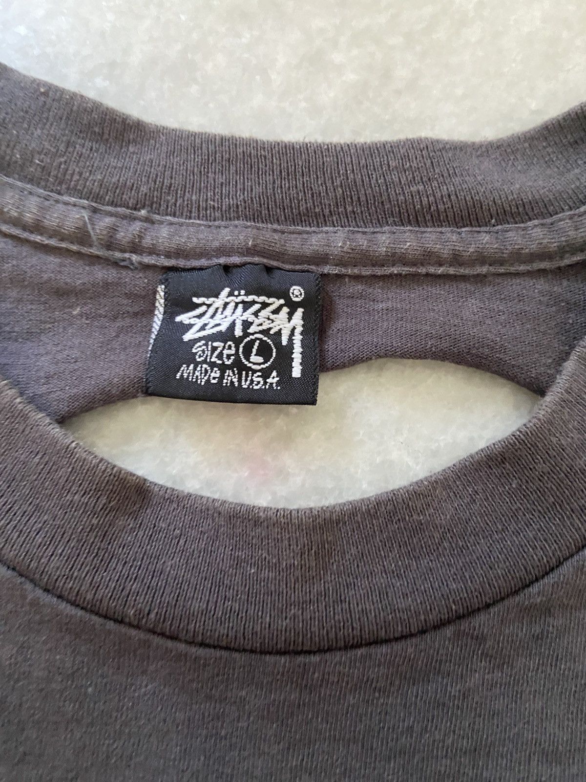 Stussy Vintage 90s Stussy Bones Made in USA Tee Shirt Size US L / EU 52-54 / 3 - 4 Thumbnail