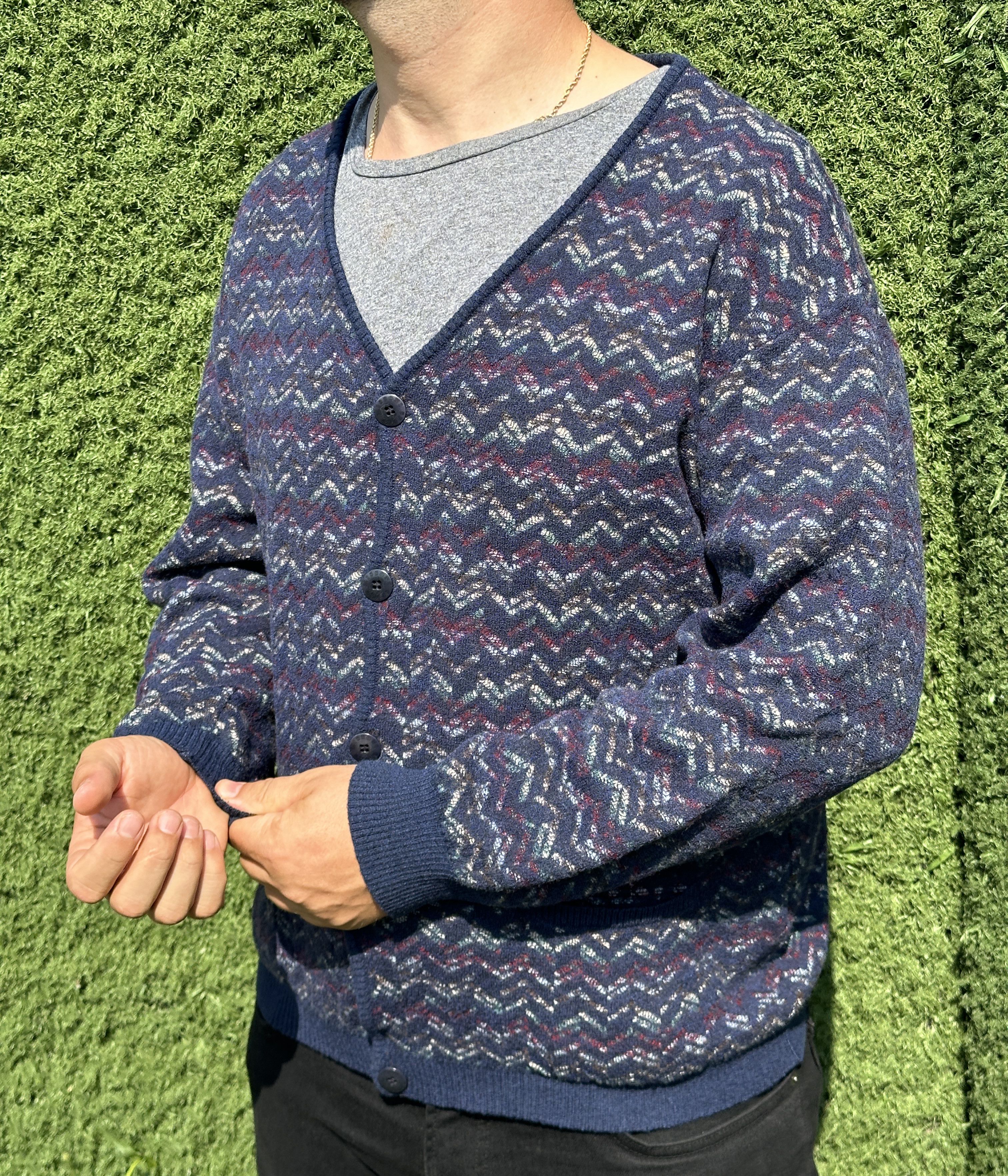 Missoni Missoni Sport Cardigan 3D Knit Retro Sweater Size 54 Size US L / EU 52-54 / 3 - 7 Thumbnail