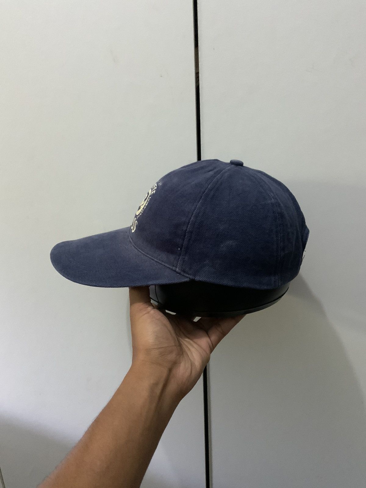 Japanese Brand Suntory Boss Coffee Indigo Fade Vintage Hat Size ONE SIZE - 3 Thumbnail
