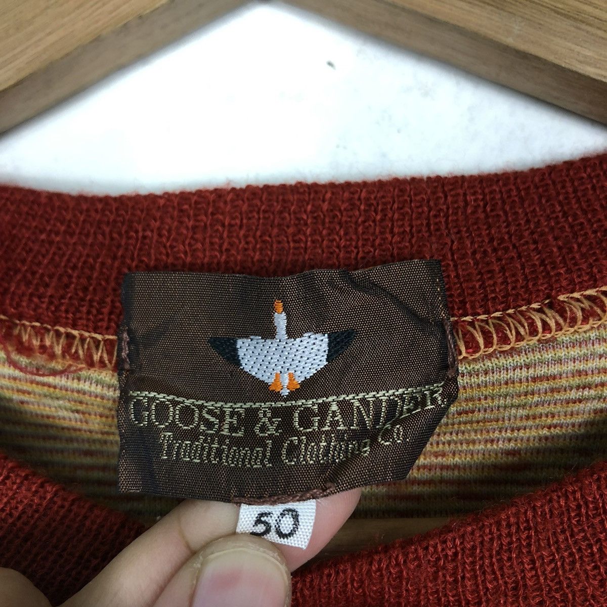 Japanese Brand × Vintage 🔥VINTAGE KNIT SWEATSHIRT NAVAJO NATIVE DESIGN GOOSE & GANDER Size US M / EU 48-50 / 2 - 12 Thumbnail