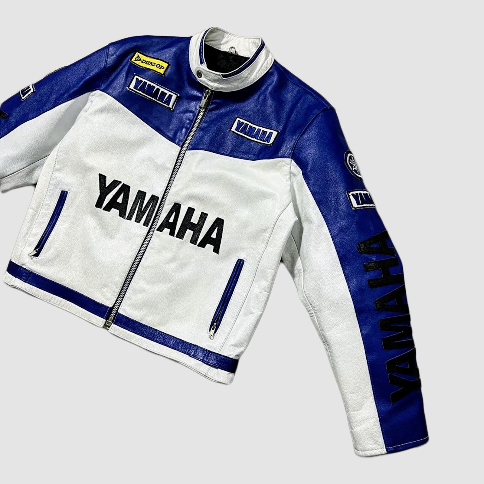 Yamaha YAMAHA Biker Leather Jacket Racing STREETWEAR Size US XL / EU 56 / 4 - 5 Thumbnail