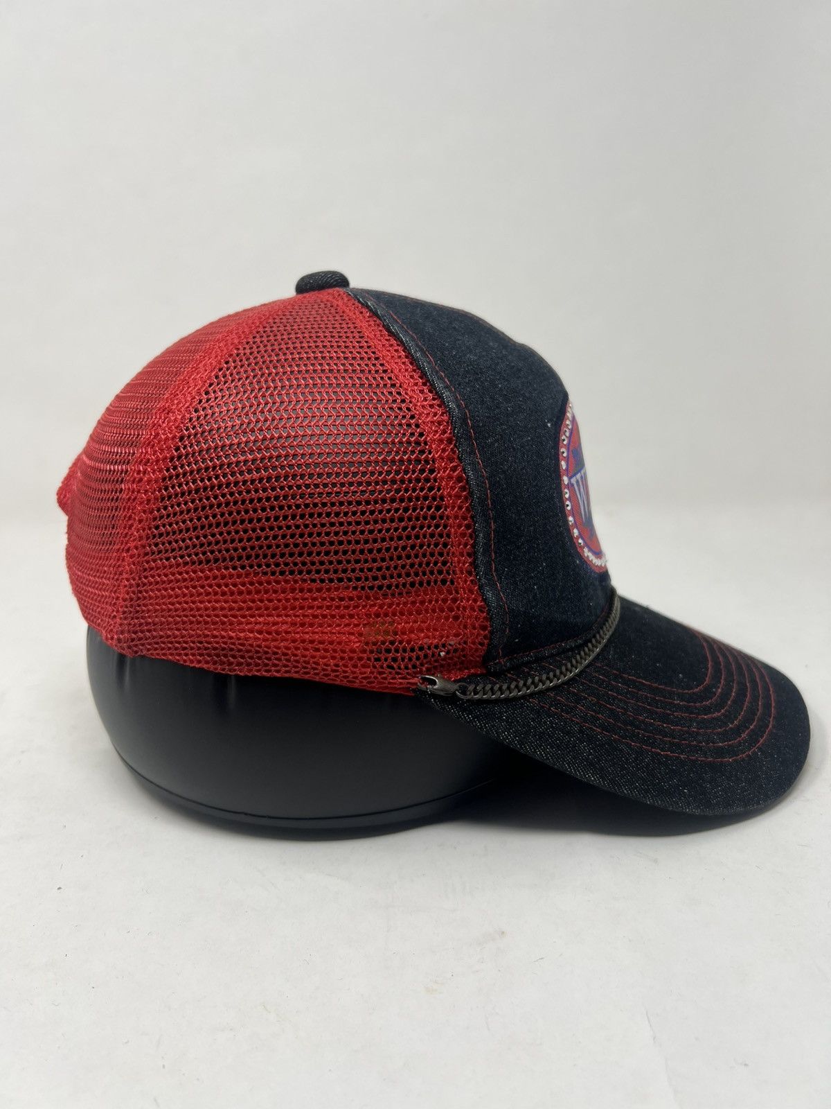 Japanese Brand Winner Motorization Heavy Road Chain Trucker Hat Cap Size ONE SIZE - 5 Thumbnail