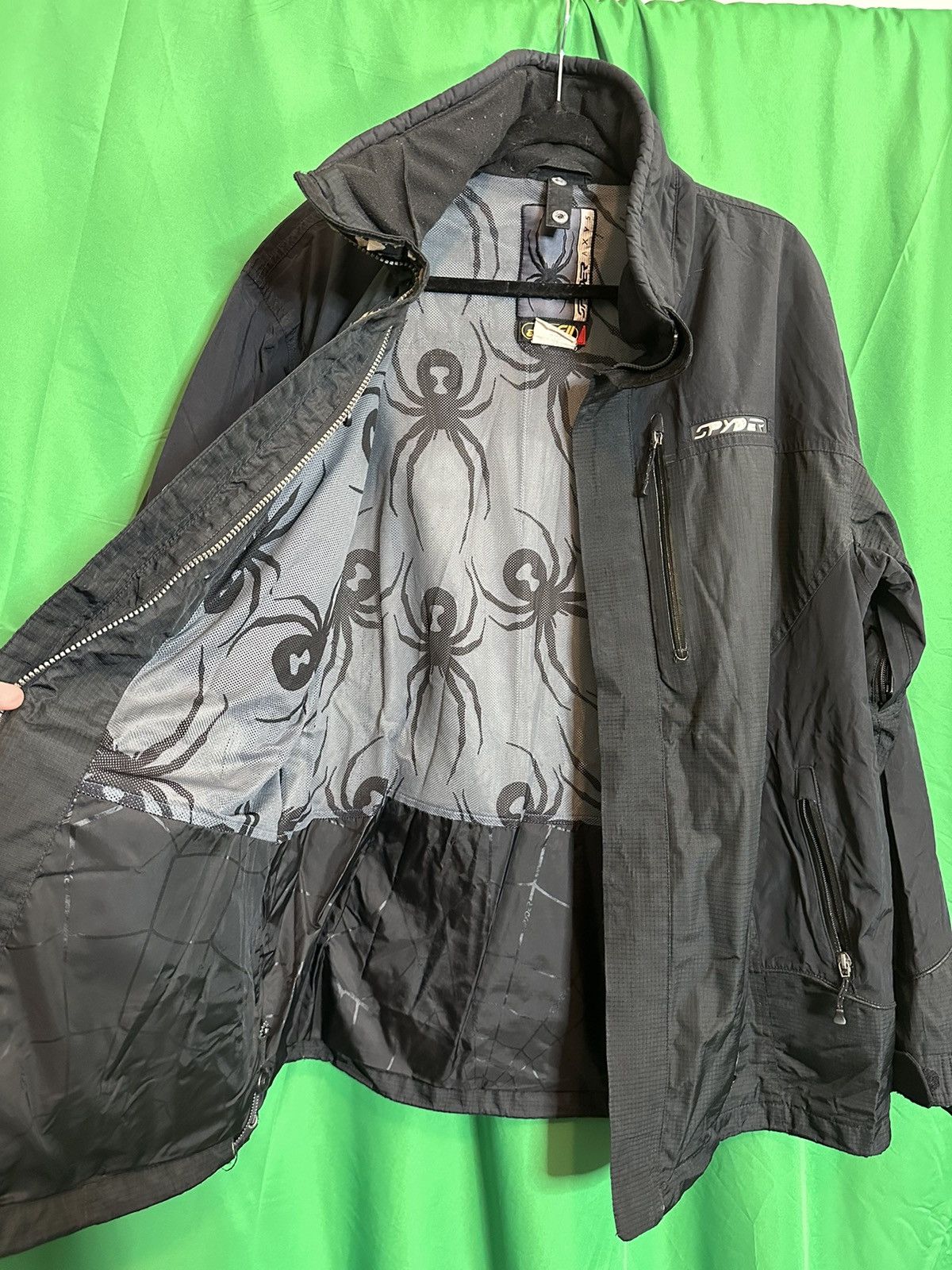 Spyder Vintage ripstop waterproof double zip biker jacket Size US XL / EU 56 / 4 - 11 Thumbnail