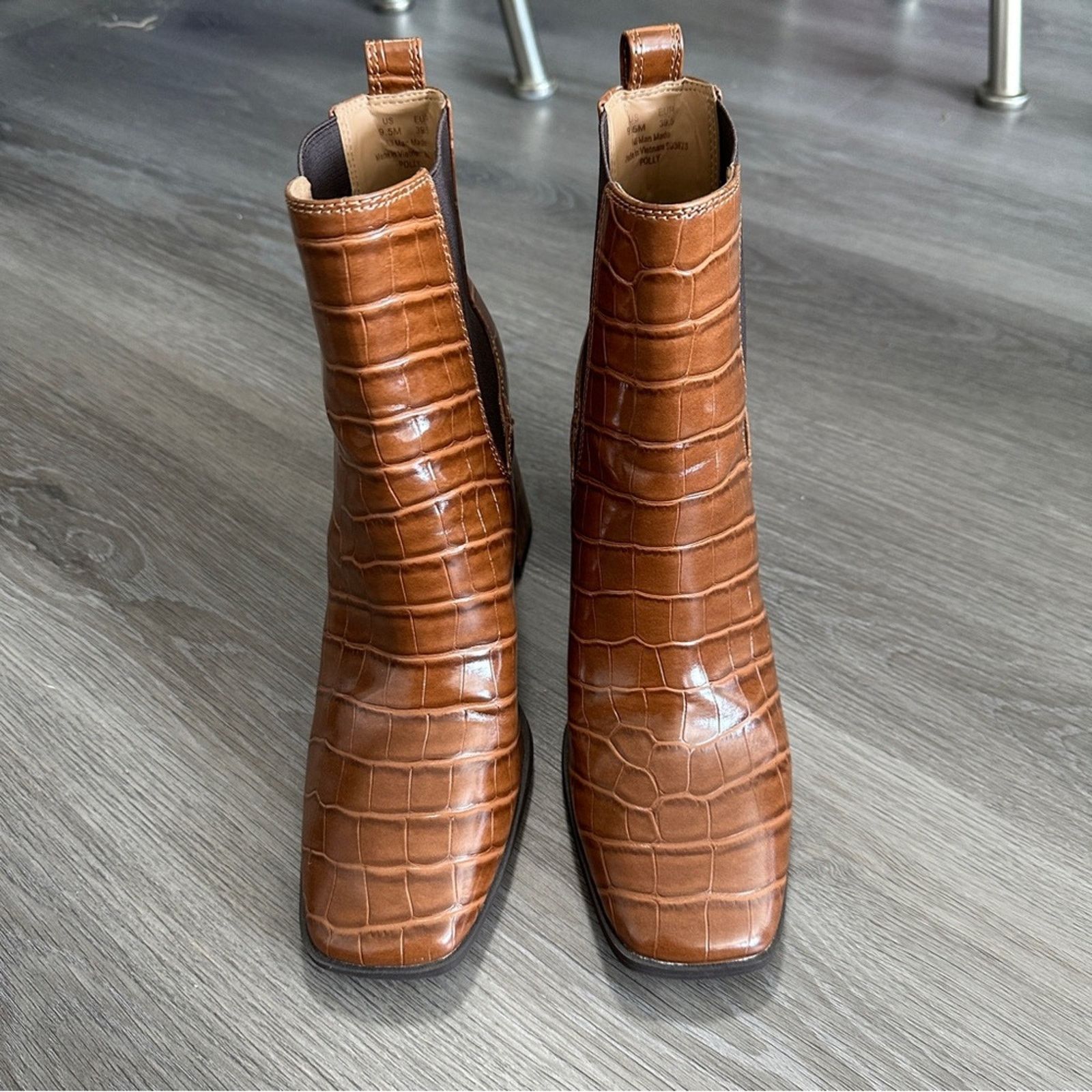 Sam Edelman Circus by Sam Edelman Pascha Brown Side Gores Flare Booties Size US 9.5 / IT 39.5 - 2 Thumbnail
