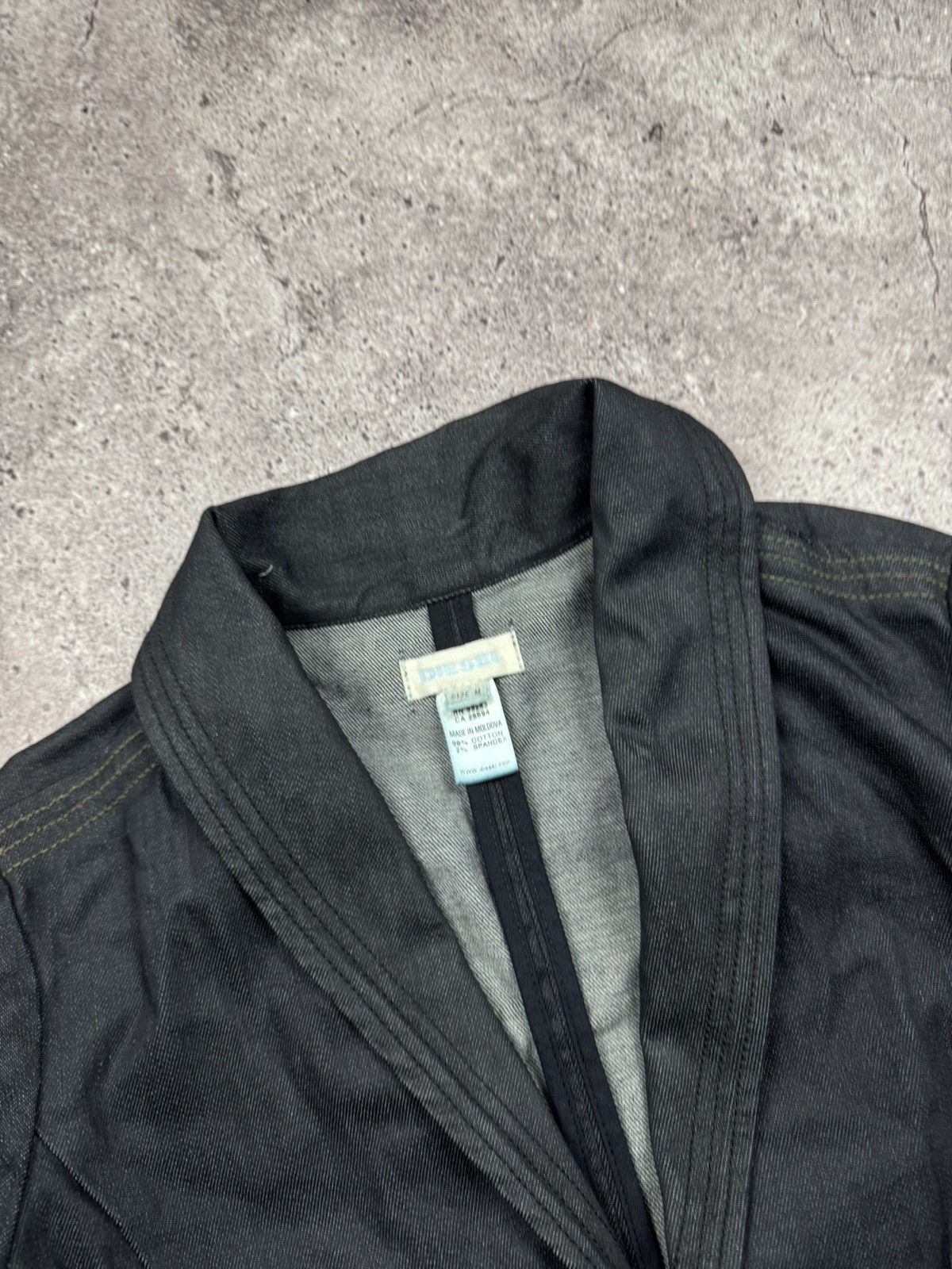 Diesel Y2K DIESEL VINTAGE JUNYA WATANABE STYLE DENIM BLAZER JACKET Size M / US 6-8 / IT 42-44 - 3 Thumbnail