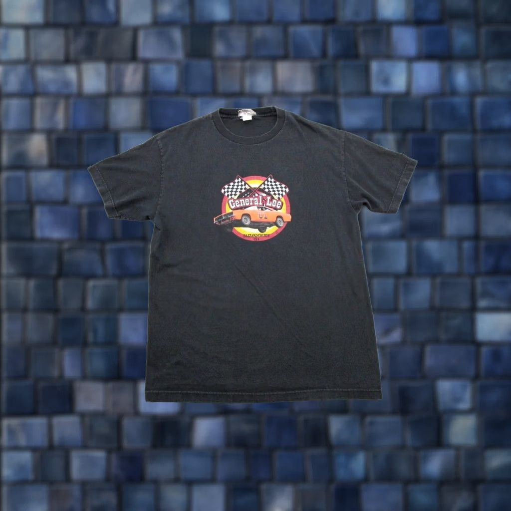 Lee VTG Dukes of Hazzard General Lee Movie Promo Graphic T-Shirt Size L Shirt Men Black Cotton Knit Short Sleeve Crew Neck UPC? Size US L / EU 52-54 / 3 - 1 Thumbnail