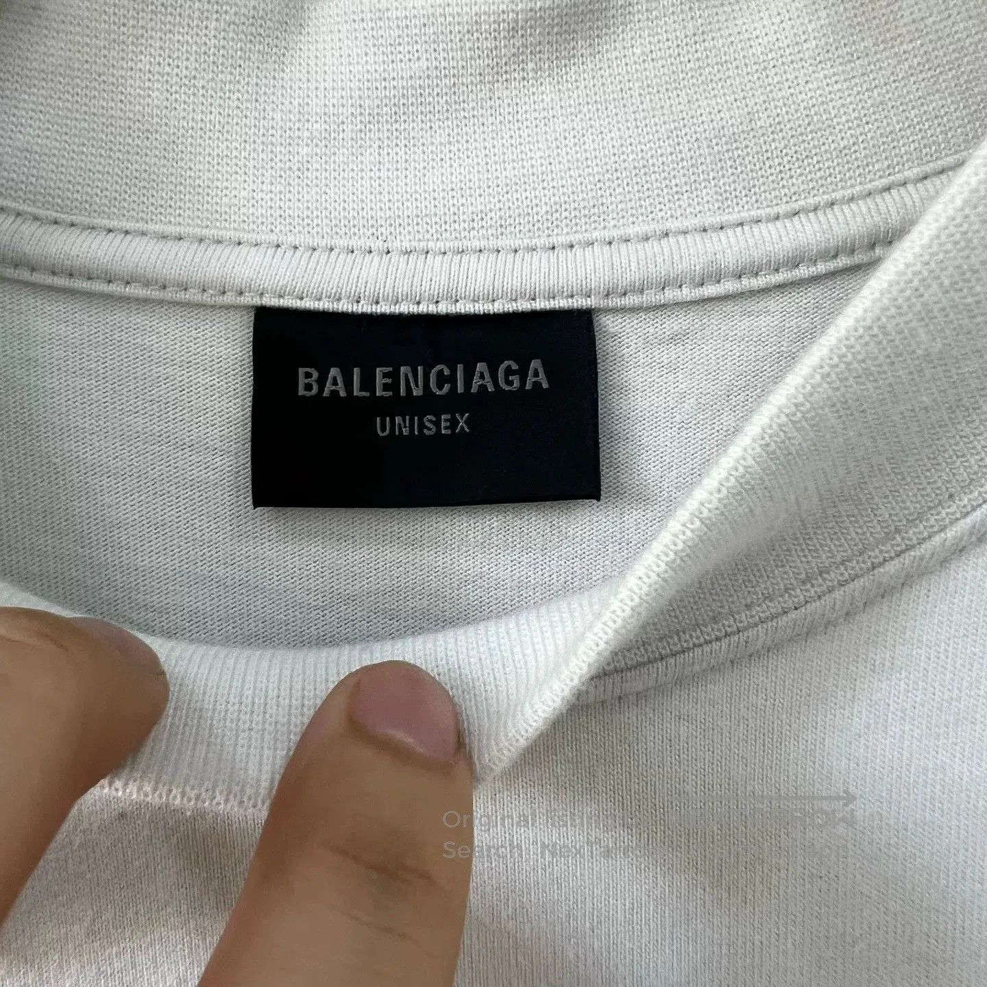 Balenciaga Balenciaga White Blue Short Sleeve T-shirt. Size US S / EU 44-46 / 1 - 3 Thumbnail