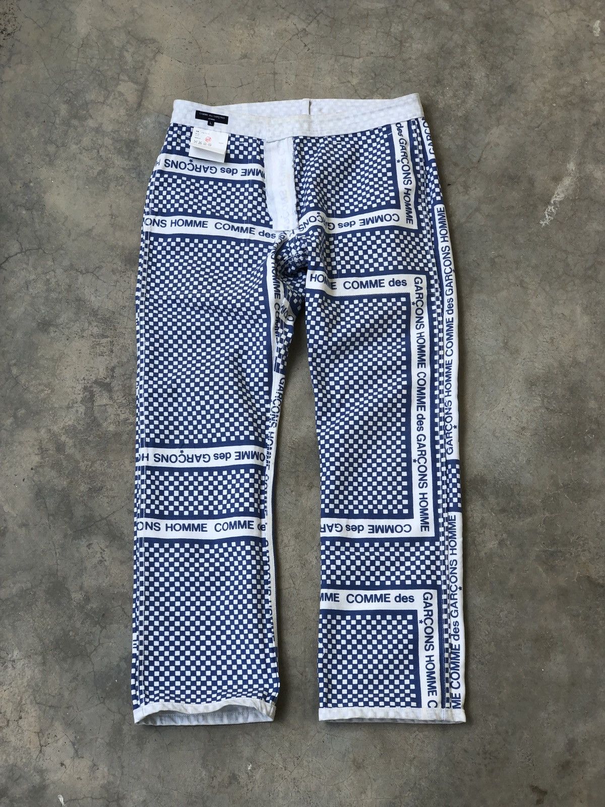 Comme des Garcons ADV2003 Comme Des Garcons Reversible Checkered Logo Denim Size US 34 / EU 50 - 2 Thumbnail