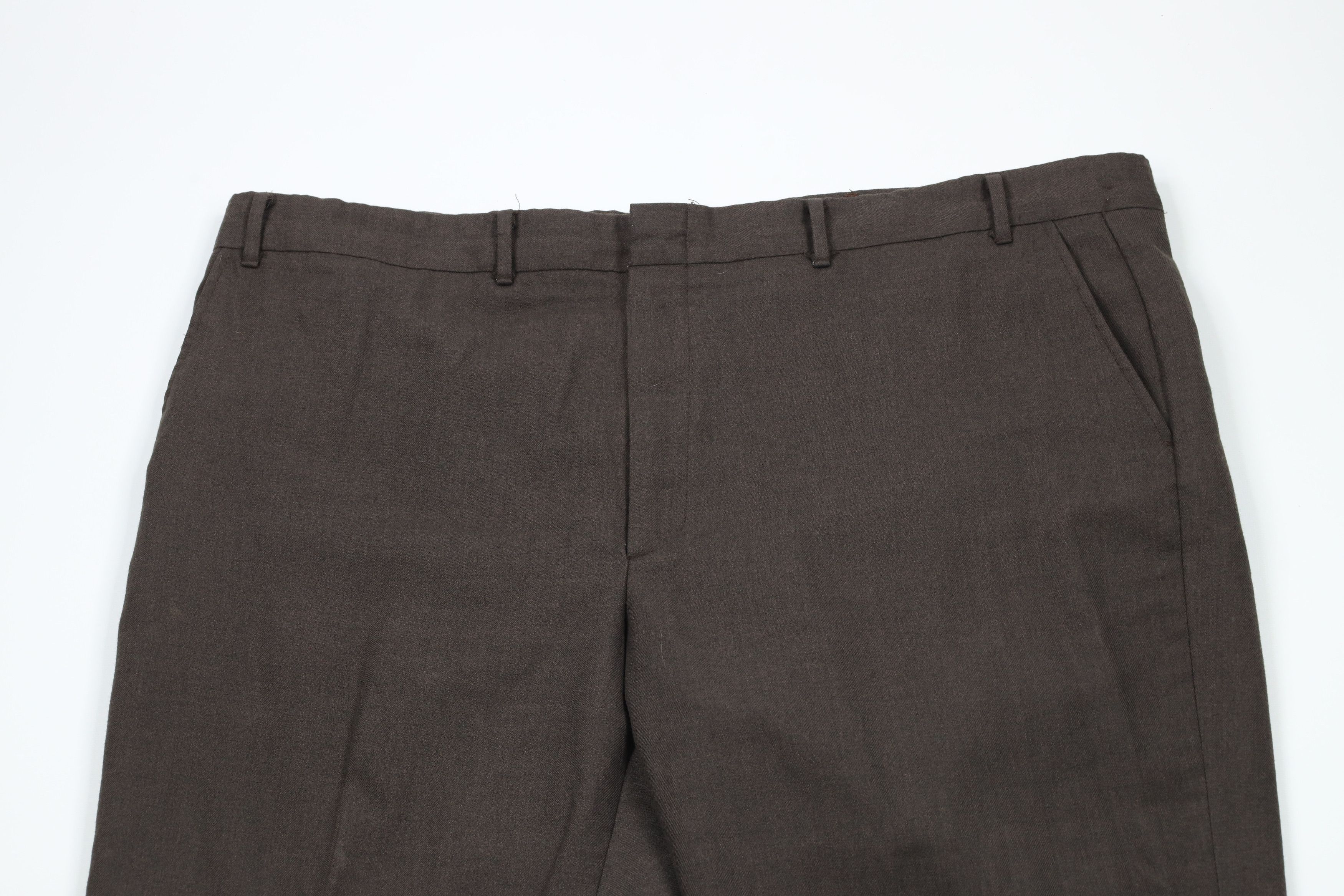Vintage Vintage 70s Streetwear Leg Chino Pants Trousers Brown USA Size US 44 / EU 60 - 2 Thumbnail