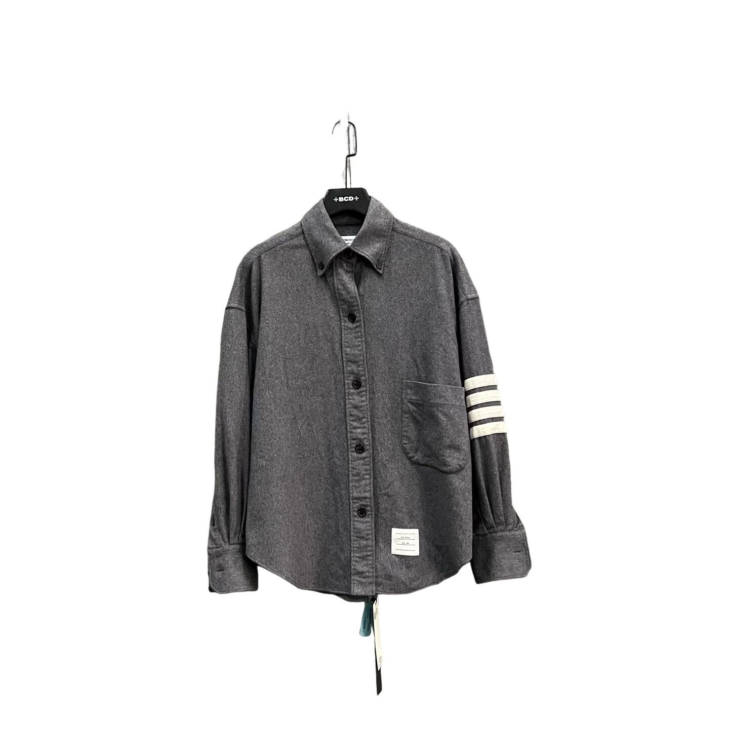 Thom Browne Thom Browne Cashmere 4-Bar Shirt Size XL Size US XL / EU 56 / 4 - 1 Thumbnail