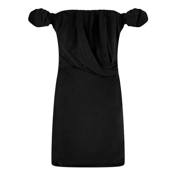 Jacquemus o1g2r1mq1024 Mini Dress in Black Size XS / US 0-2 / IT 36-38 - 2 Thumbnail