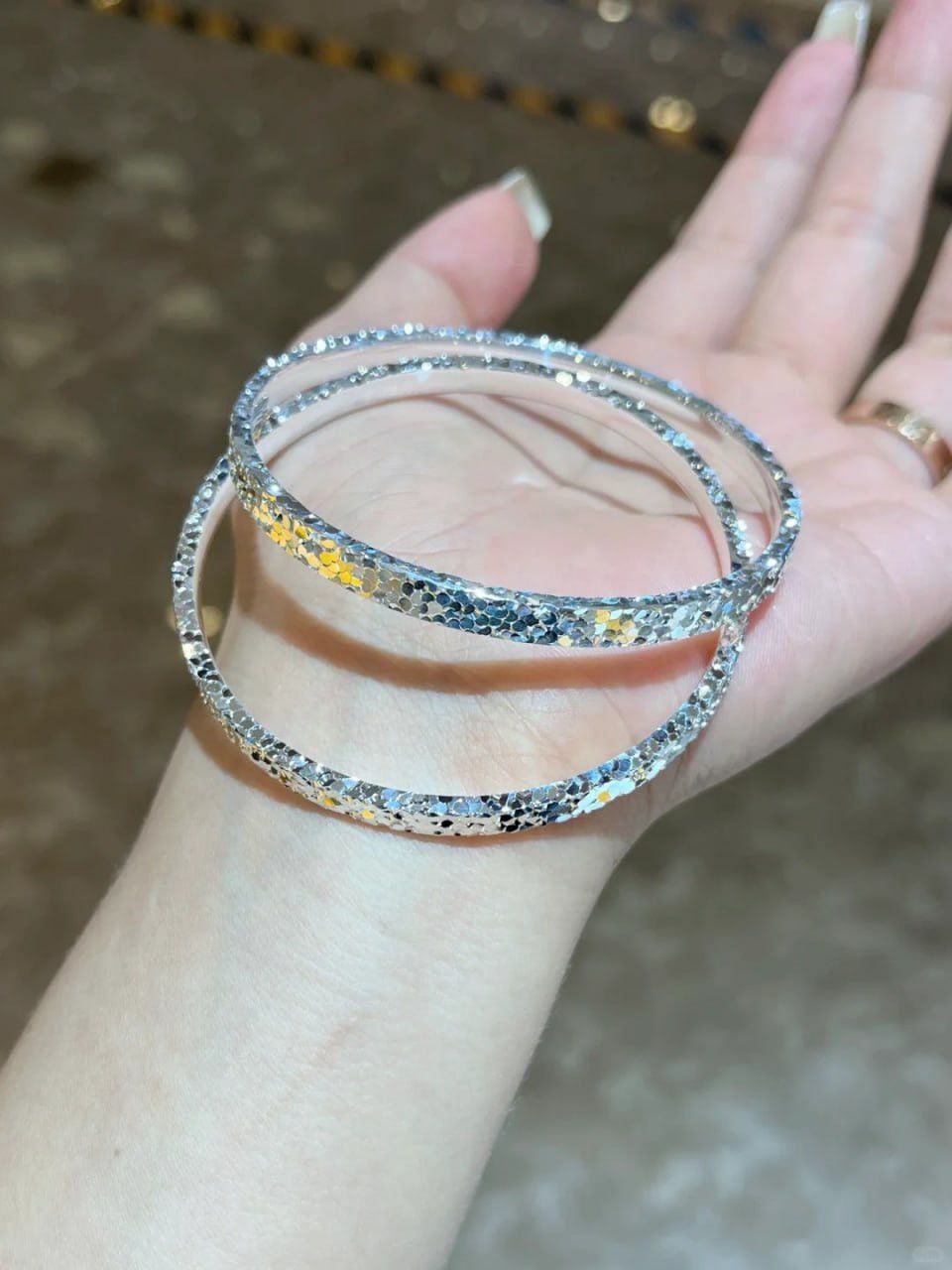 Other Solid 925 Silver Handcrafted Ice-Cut, 23g Stacking Bracelet Size ONE SIZE - 4 Thumbnail