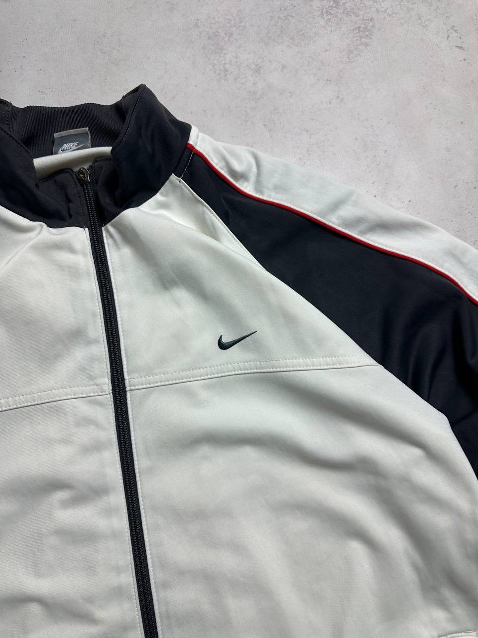 Nike Vintage Nike Swoosh Boxy Olympic Jacket Y2K L Size US L / EU 52-54 / 3 - 3 Thumbnail