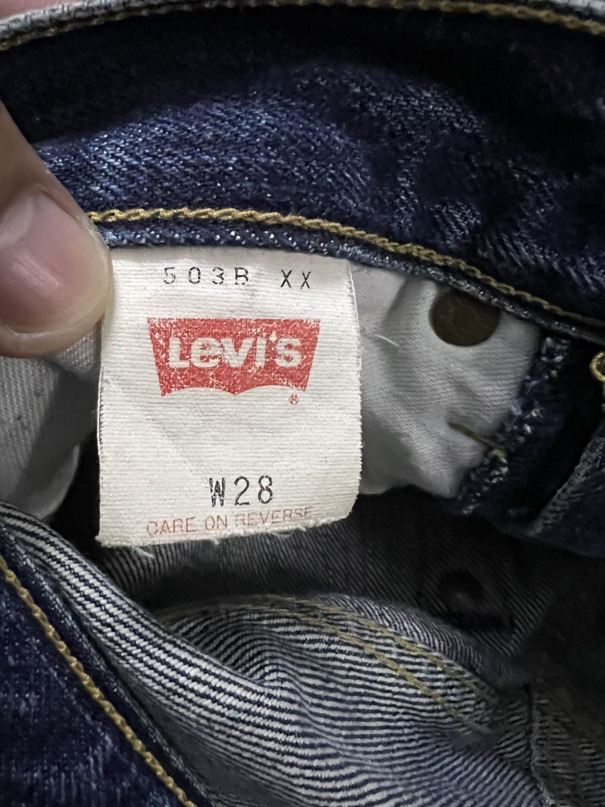 Levi's Vintage Levi’s 503B Big E Selvedge Mud Wash Jean Japan Size US 28 / EU 44 - 22 Thumbnail
