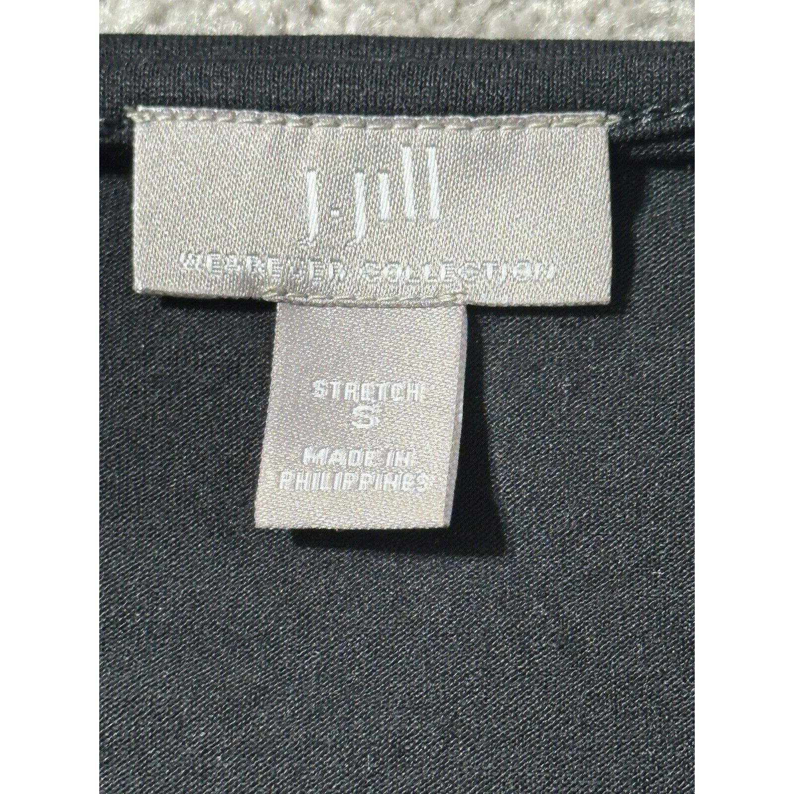 J. Jill J Jill Wearever Collection Black Top S Black Sheer Witchy Size S / US 4 / IT 40 - 6 Thumbnail